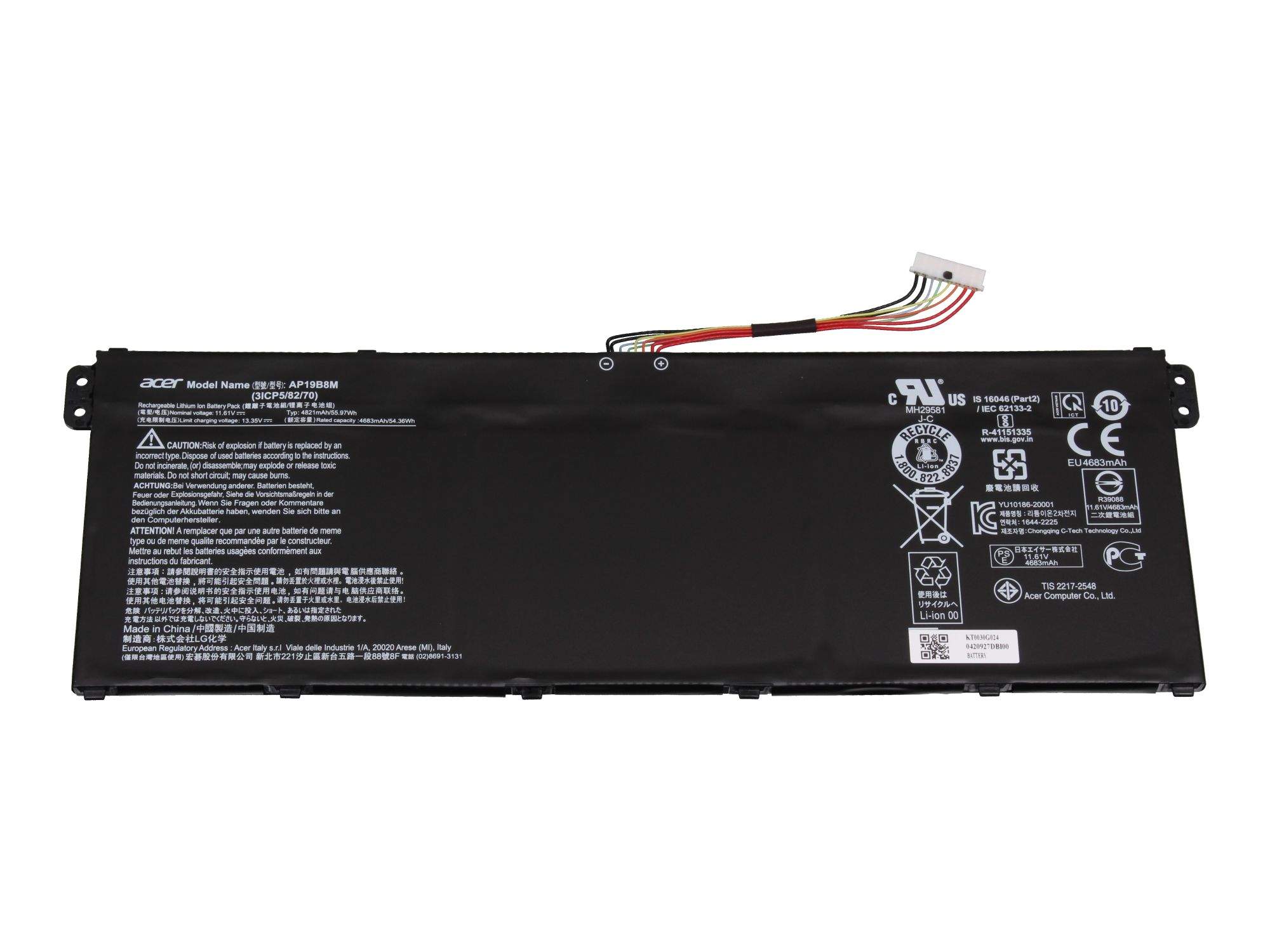 ACER KT0030G024 Akku 55,9Wh Original