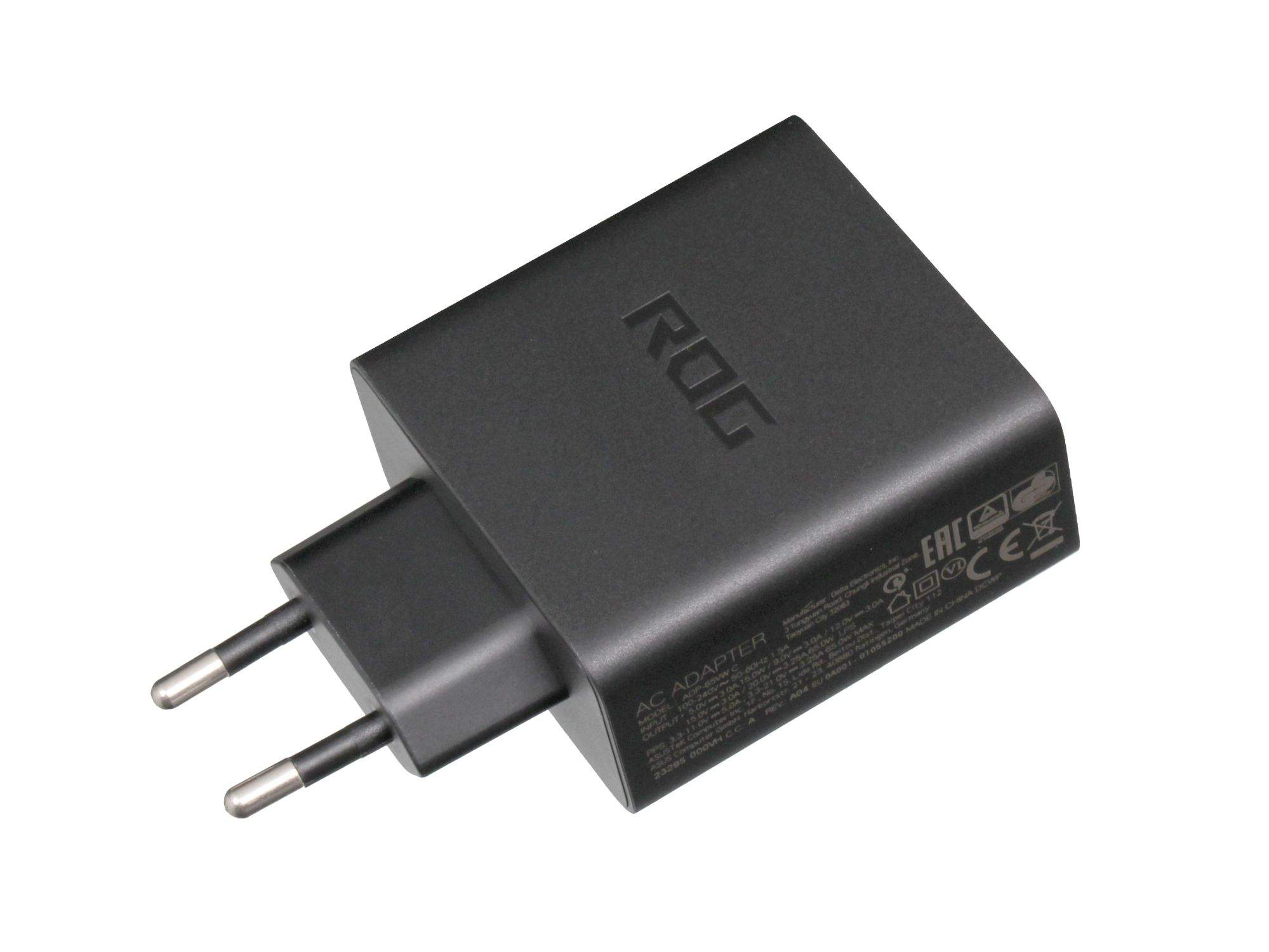 ASUS USB-C Netzteil 65 Watt EU Wallplug kleine Bauform für Asus ZS673KS Serie