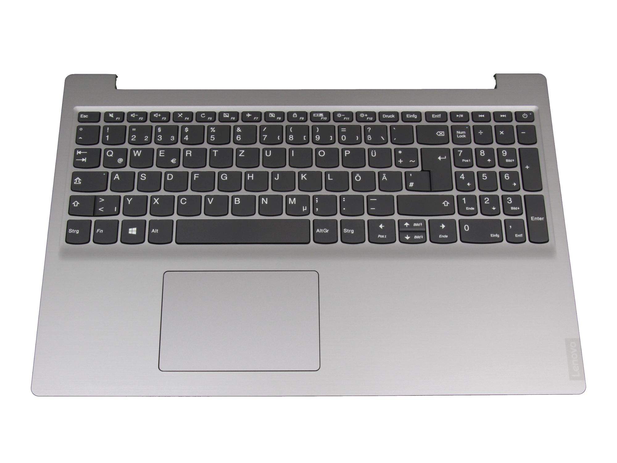 LENOVO Tastatur inkl. Topcase DE (deutsch) grau/silber für Lenovo IdeaPad S145-15IWL (81MV/81S9)