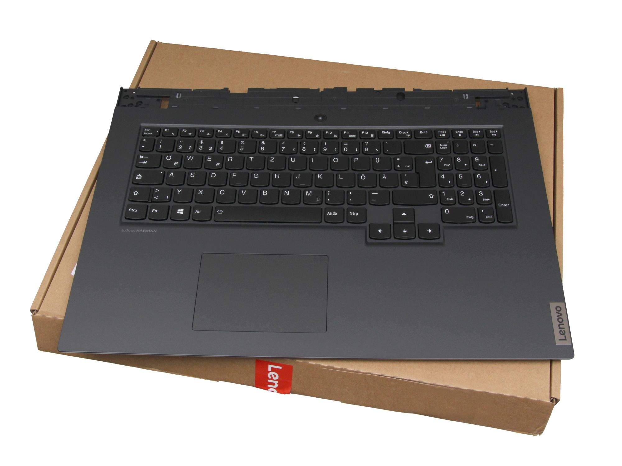 LENOVO Tastatur inkl. Topcase DE (deutsch) schwarz/schwarz mit Backlight für Lenovo Legion 5-17IMH05