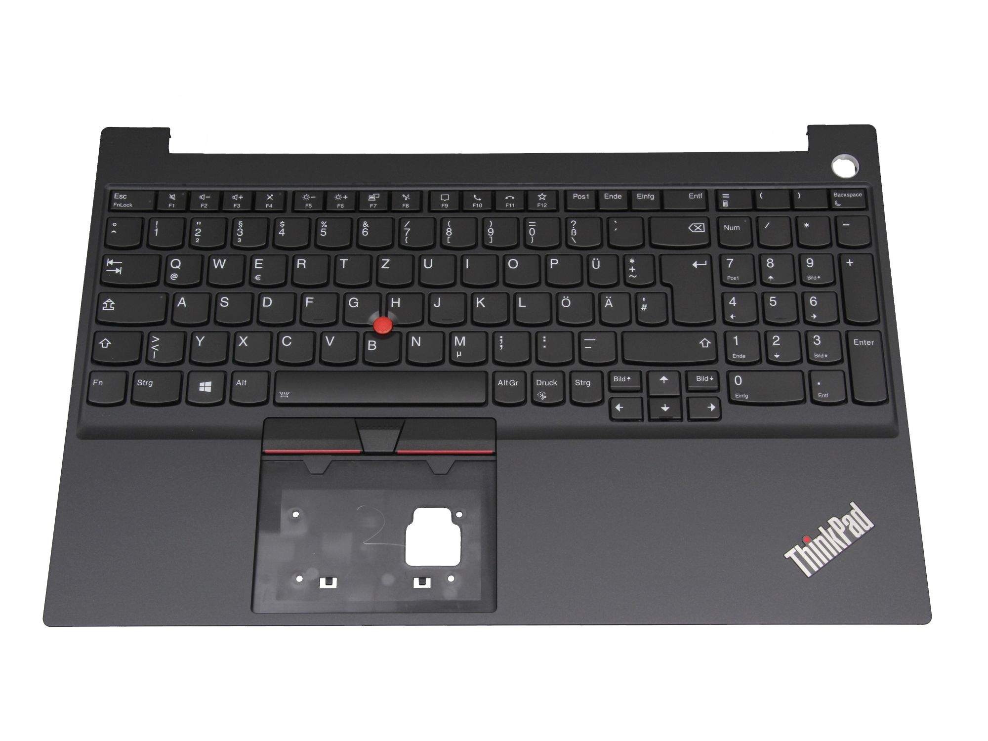 LENOVO Tastatur inkl. Topcase DE (deutsch) schwarz/schwarz mit Backlight und Mouse-Stick für Lenovo