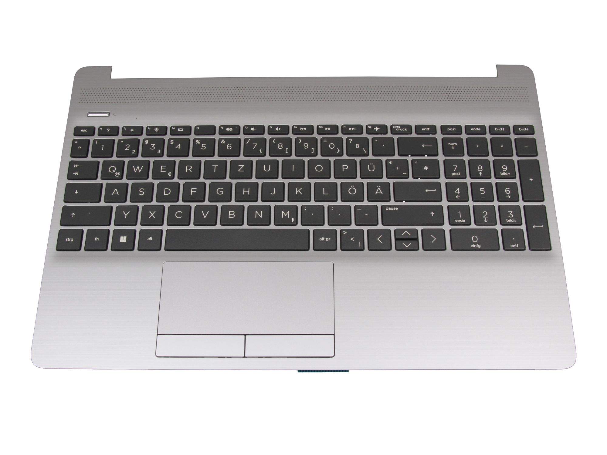 HP M34618-041 Tastatur inkl. Topcase DE (deutsch) schwarz/silber