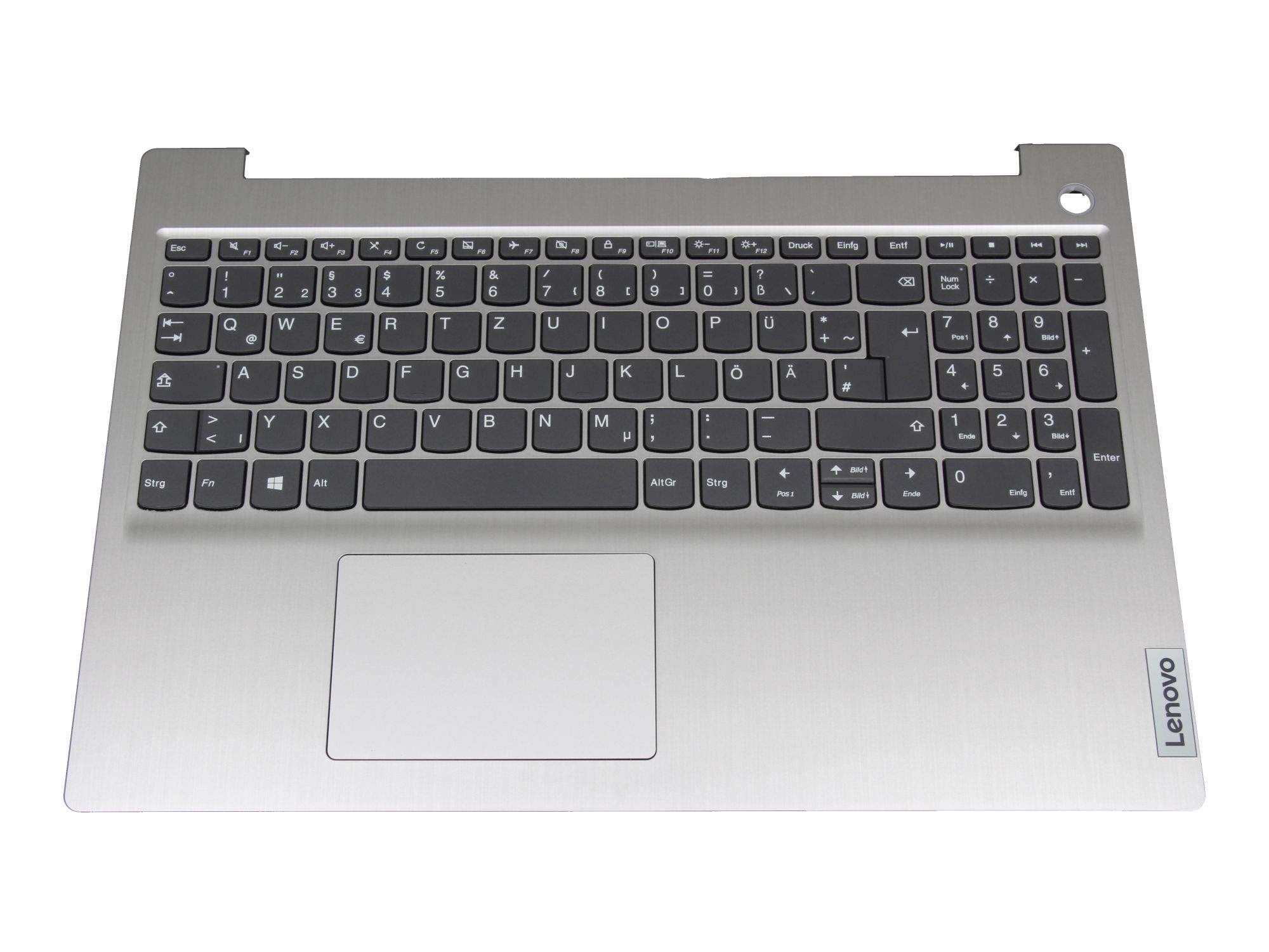 LENOVO Tastatur inkl. Topcase DE (deutsch) grau/silber für Lenovo IdeaPad 3-15ITL05 (81X8)