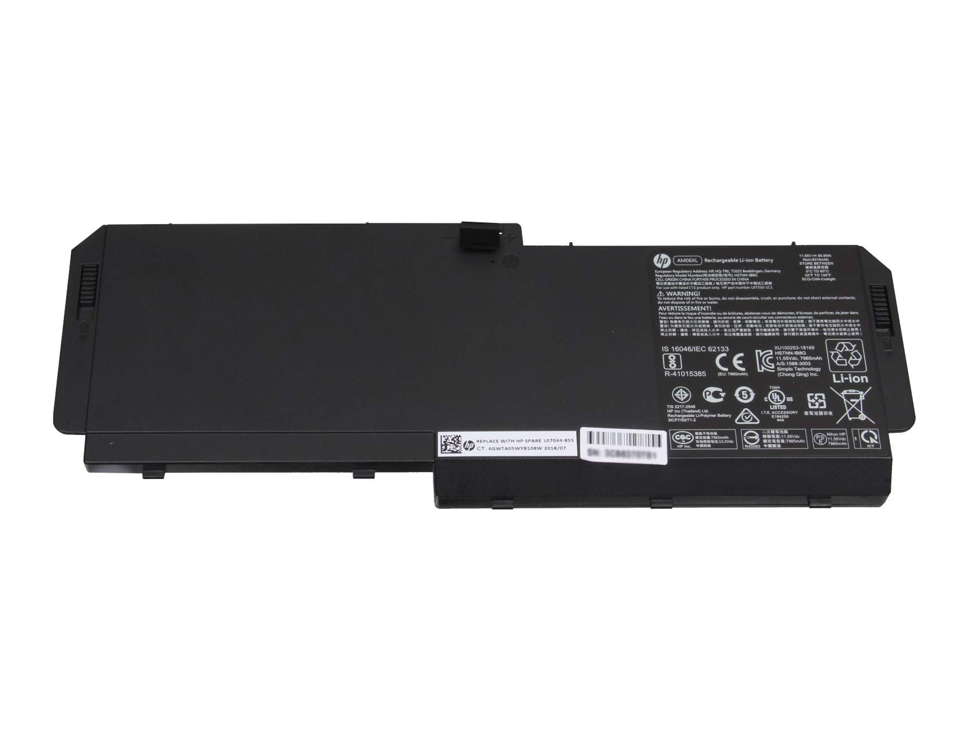 HP Battery 6C 95Wh 4.15Ah Li