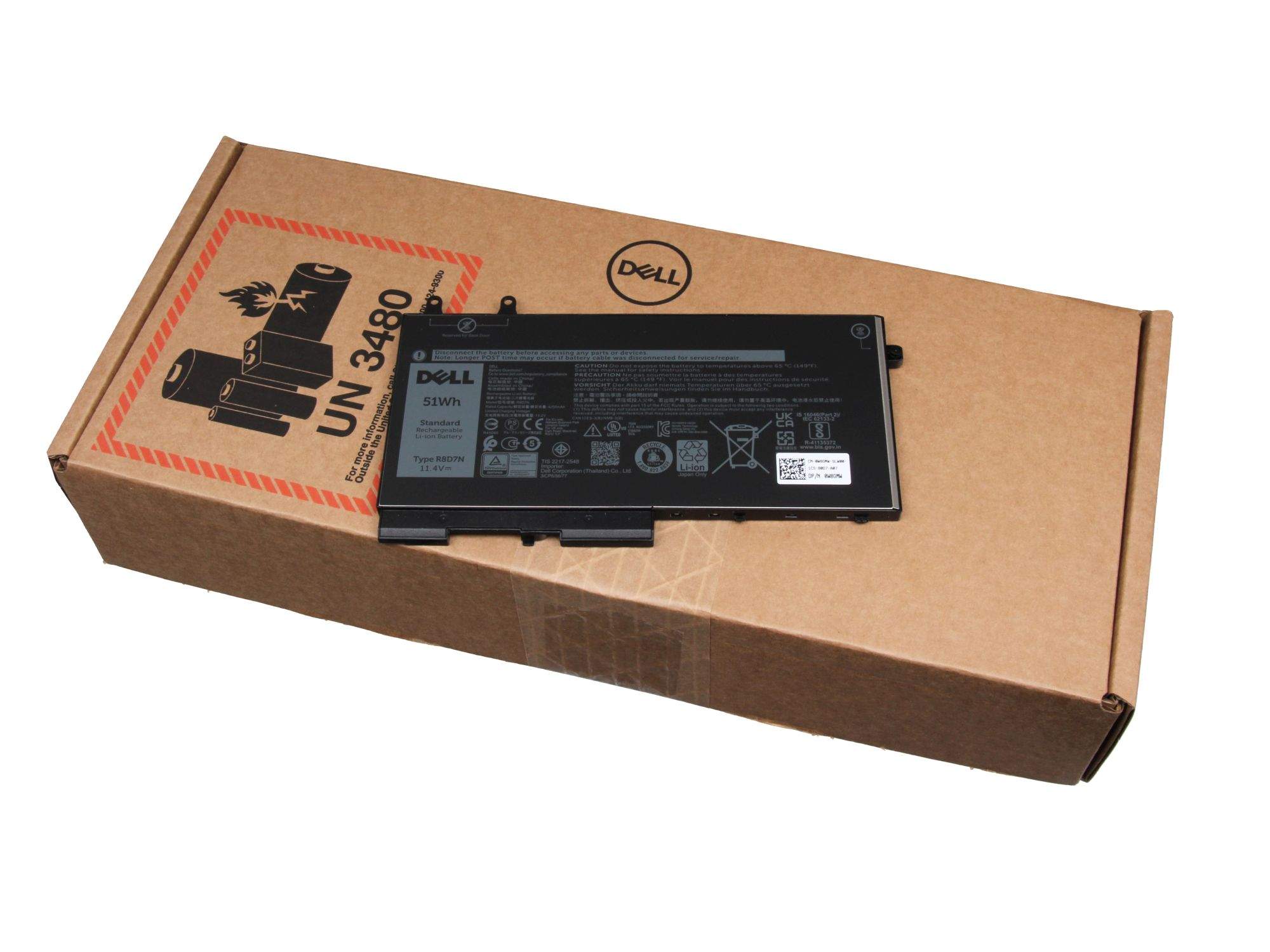 DELL Battery, 51WHR, 3 Cell,