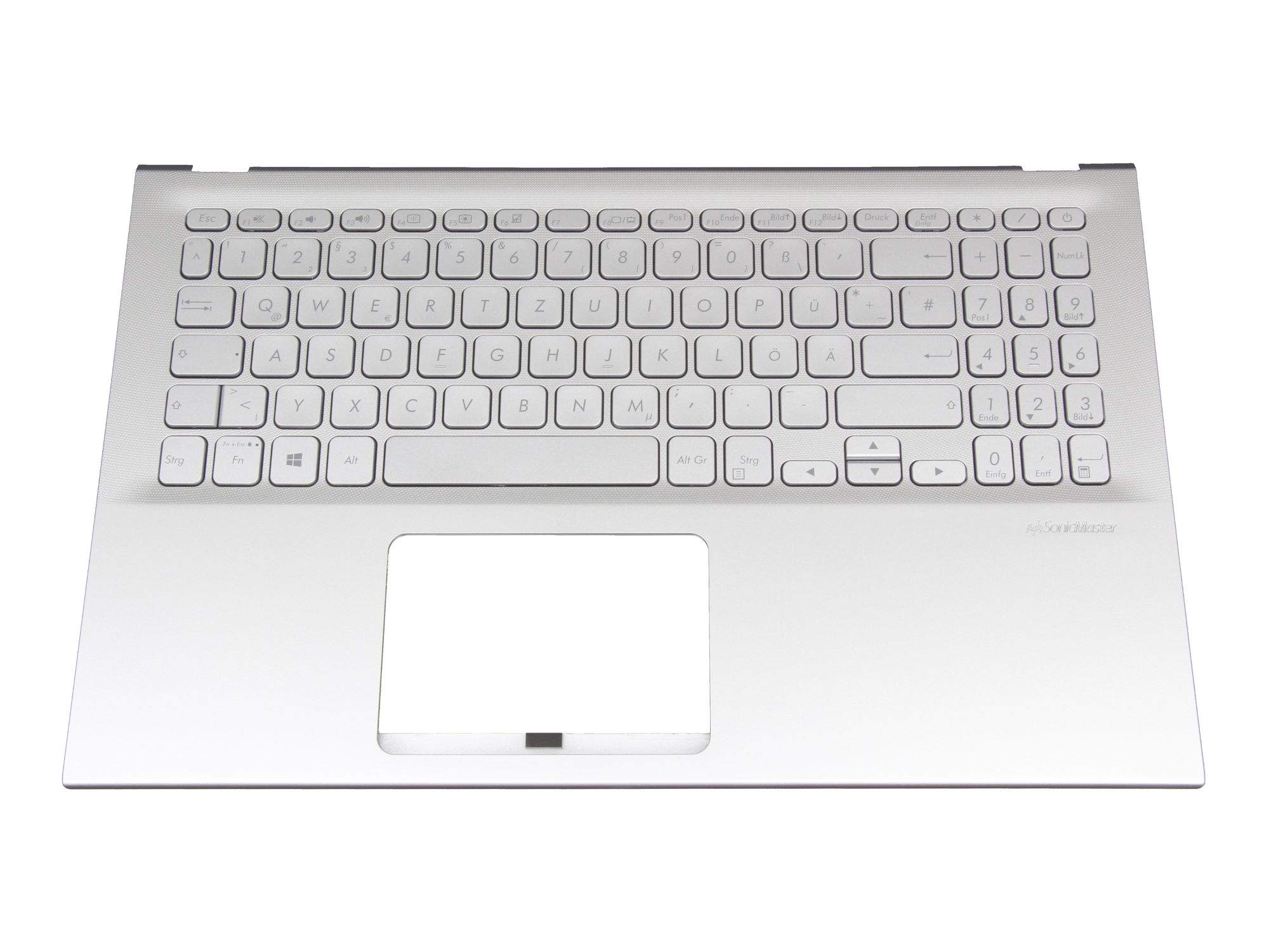 ASUS Tastatur inkl. Topcase DE (deutsch) silber/silber für Asus VivoBook 15 X512DA