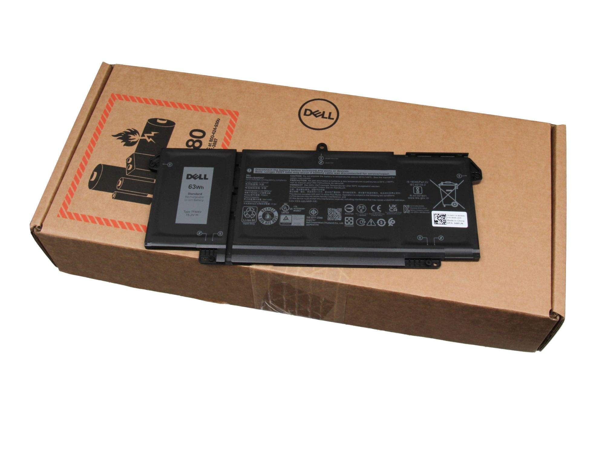 DELL 01PP63 Akku 63Wh Original