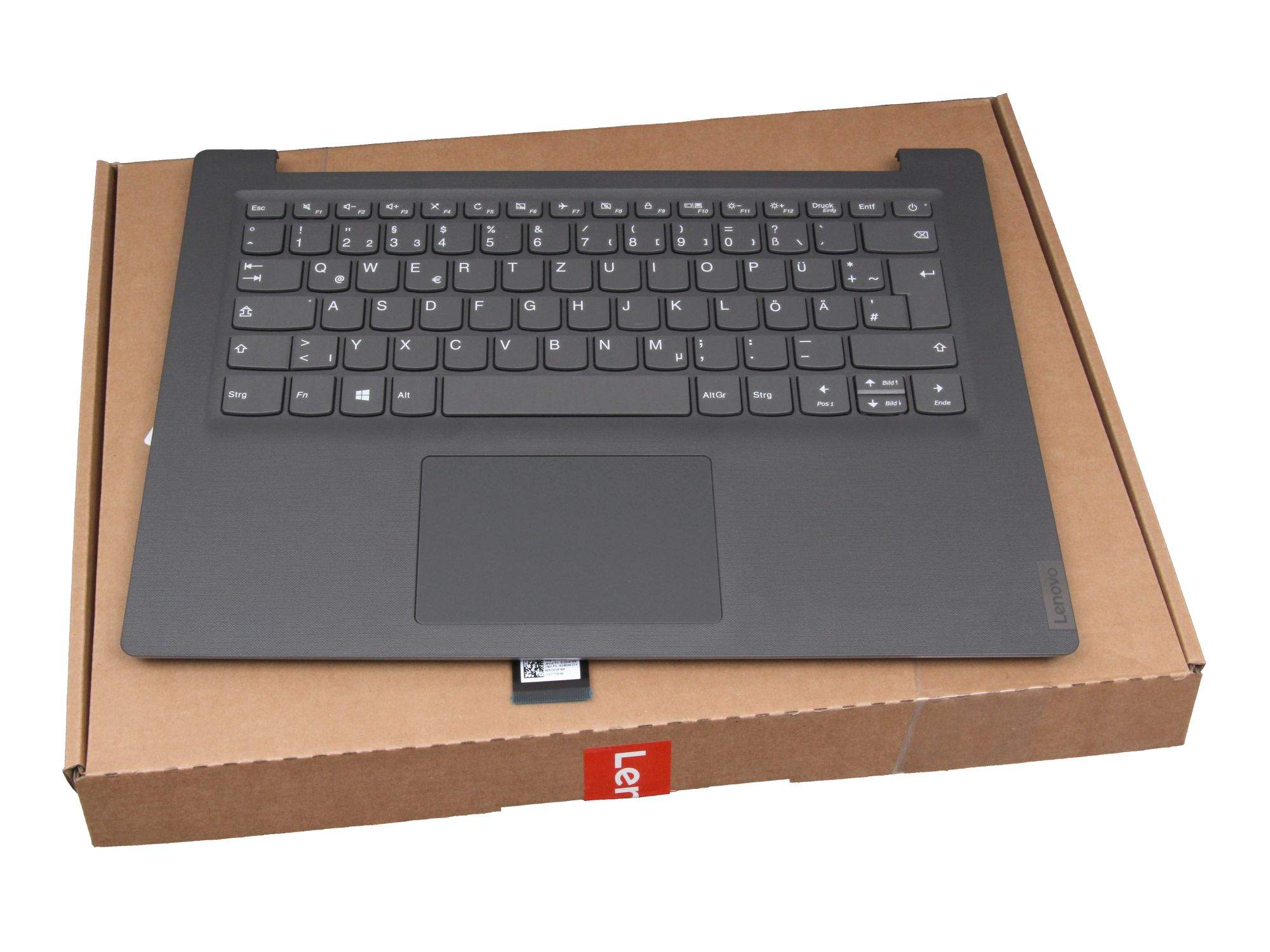 LENOVO Tastatur inkl. Topcase DE (deutsch) grau/grau für Lenovo V14-ADA (82C6)