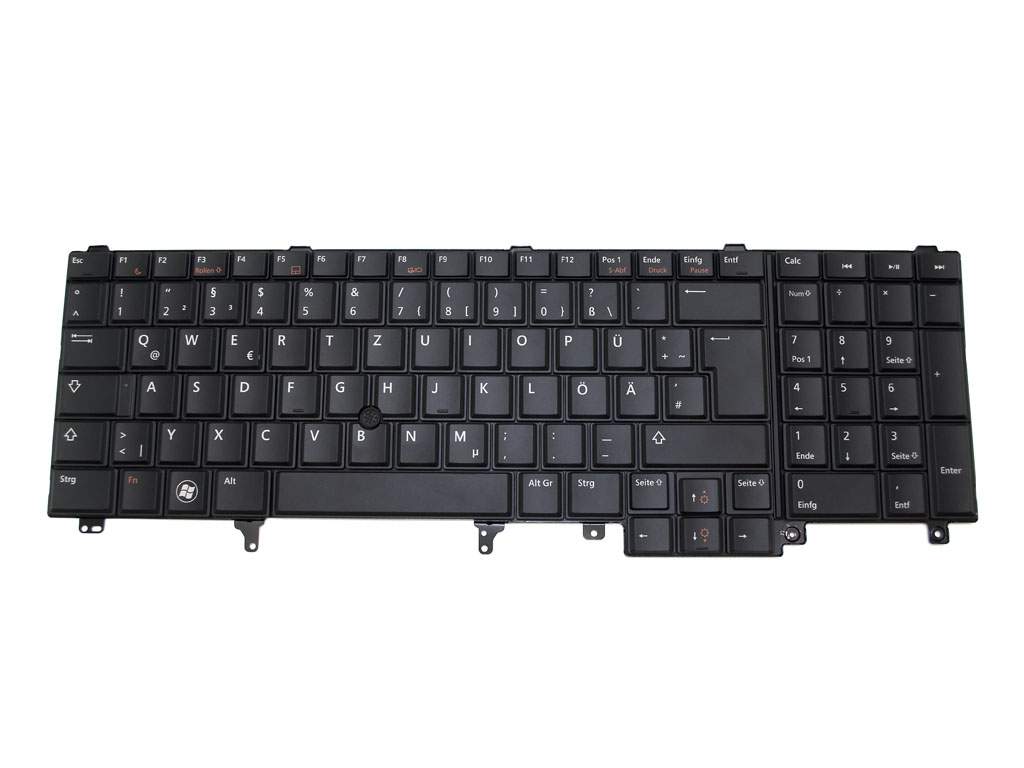 DELL Tastatur DE (deutsch) schwarz mit Mouse-Stick Original für Dell Precision M6600