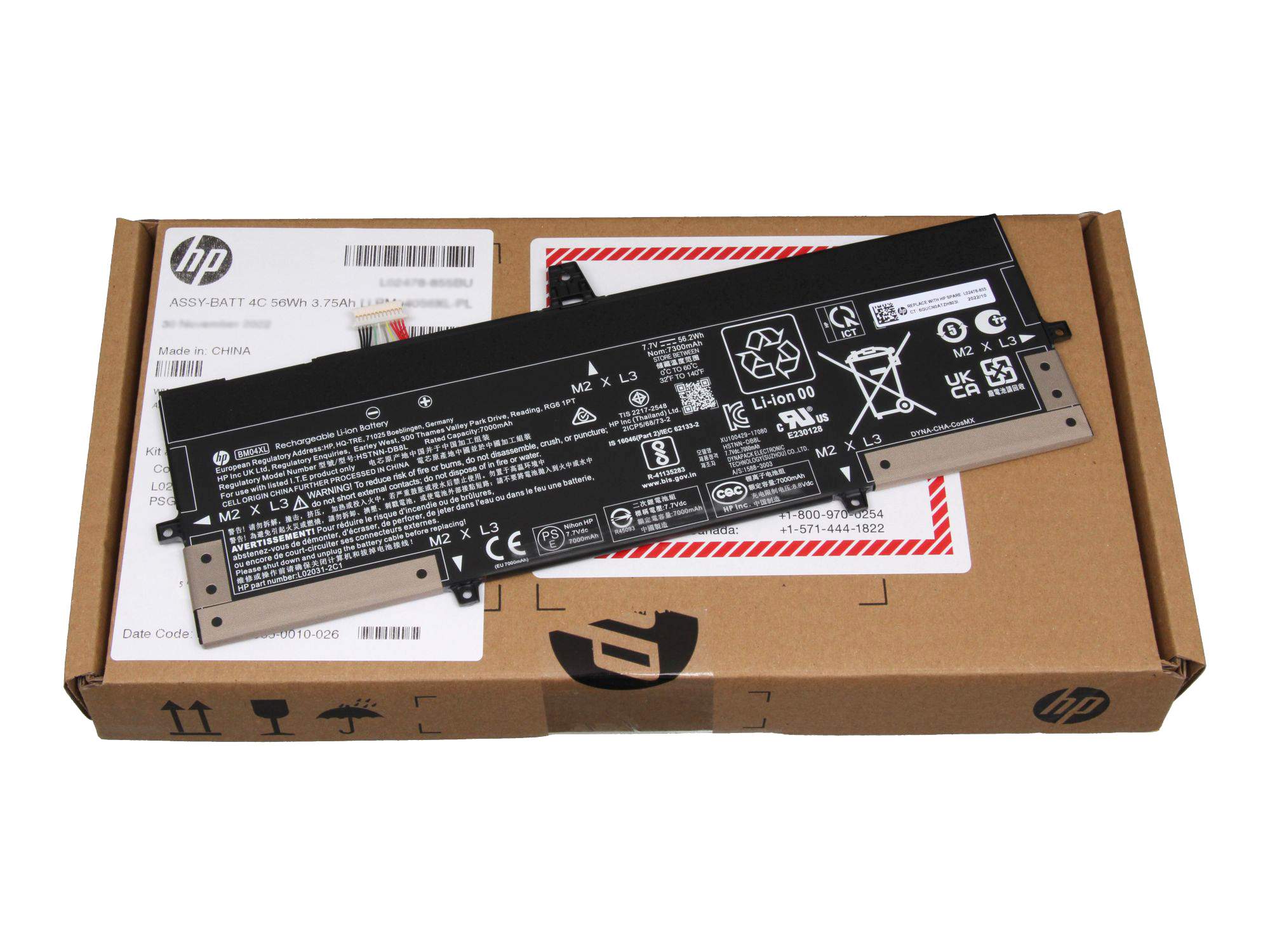 HP L02031-2C1 Akku 56Wh Original