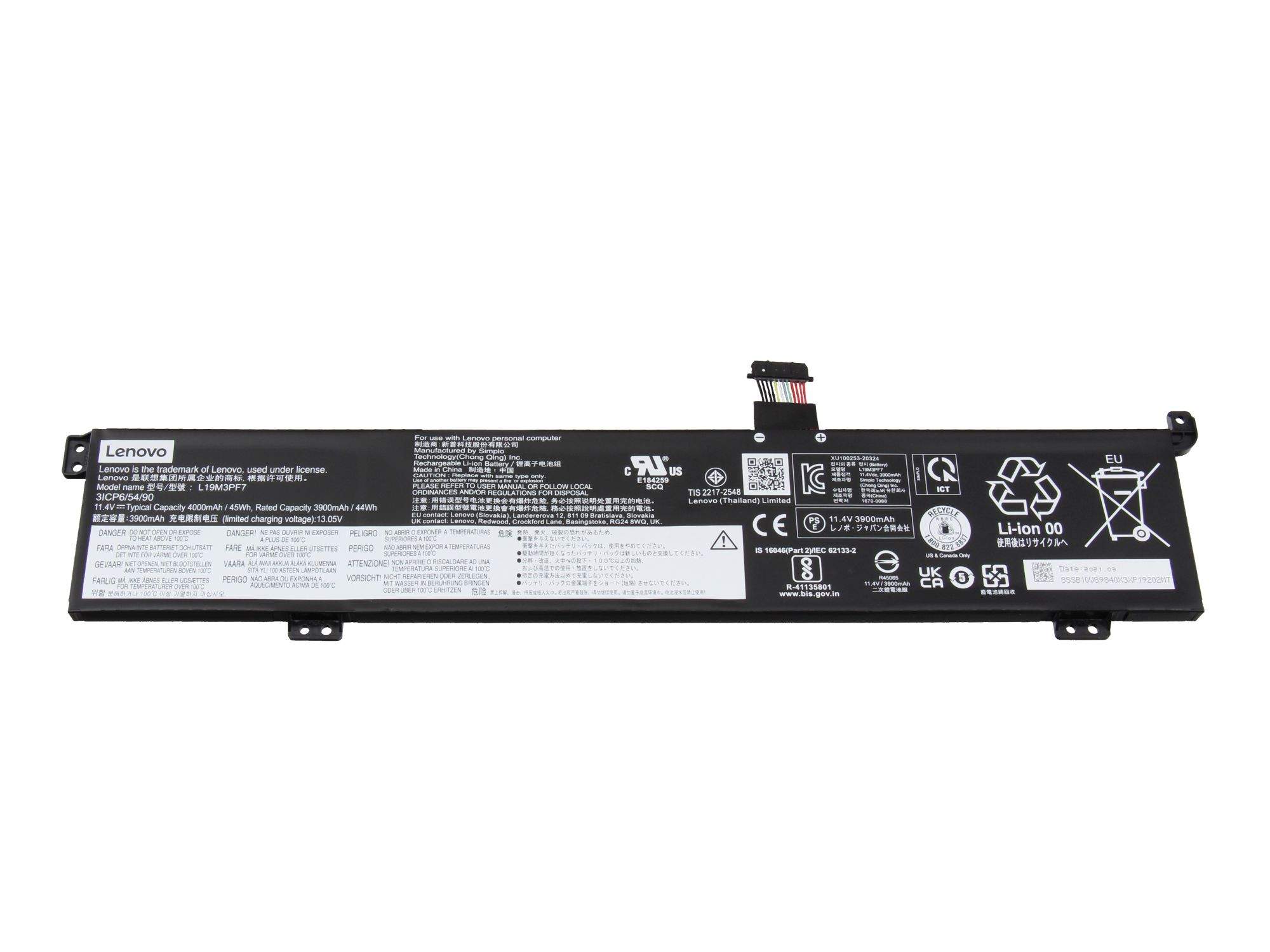 LENOVO SB10W89842 Akku 45Wh Original