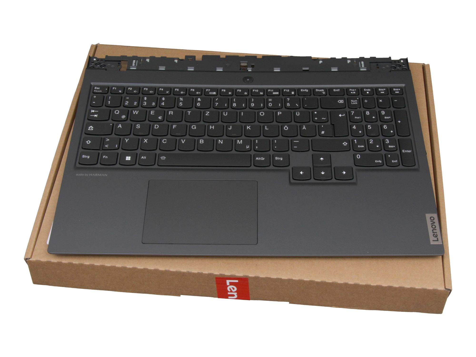 LENOVO Tastatur inkl. Topcase DE (deutsch) schwarz/schwarz mit Backlight für Lenovo Legion 5-15ARH05