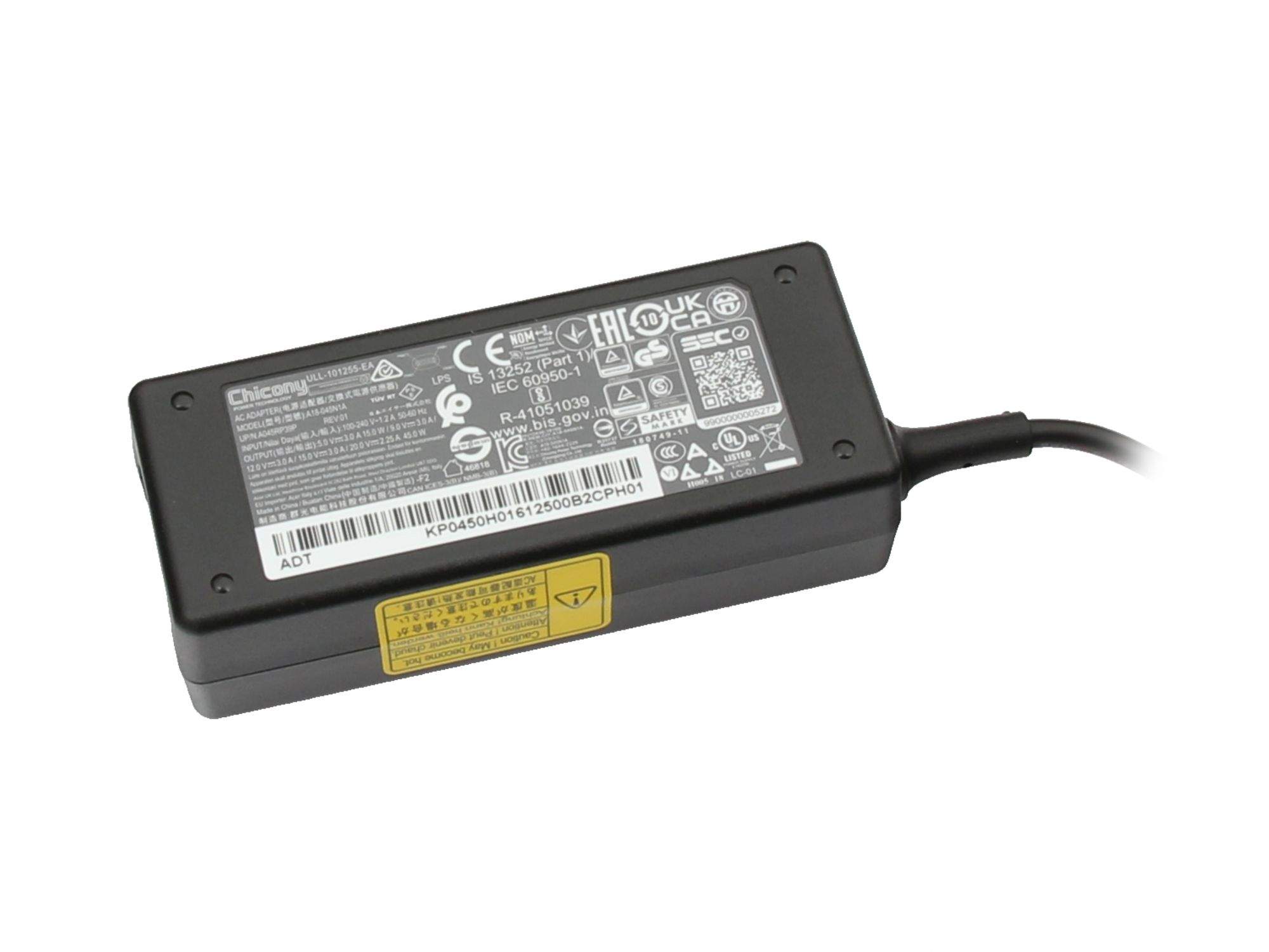 TOSHIBA USB-C Netzteil 45 Watt für Toshiba Portege X30-E