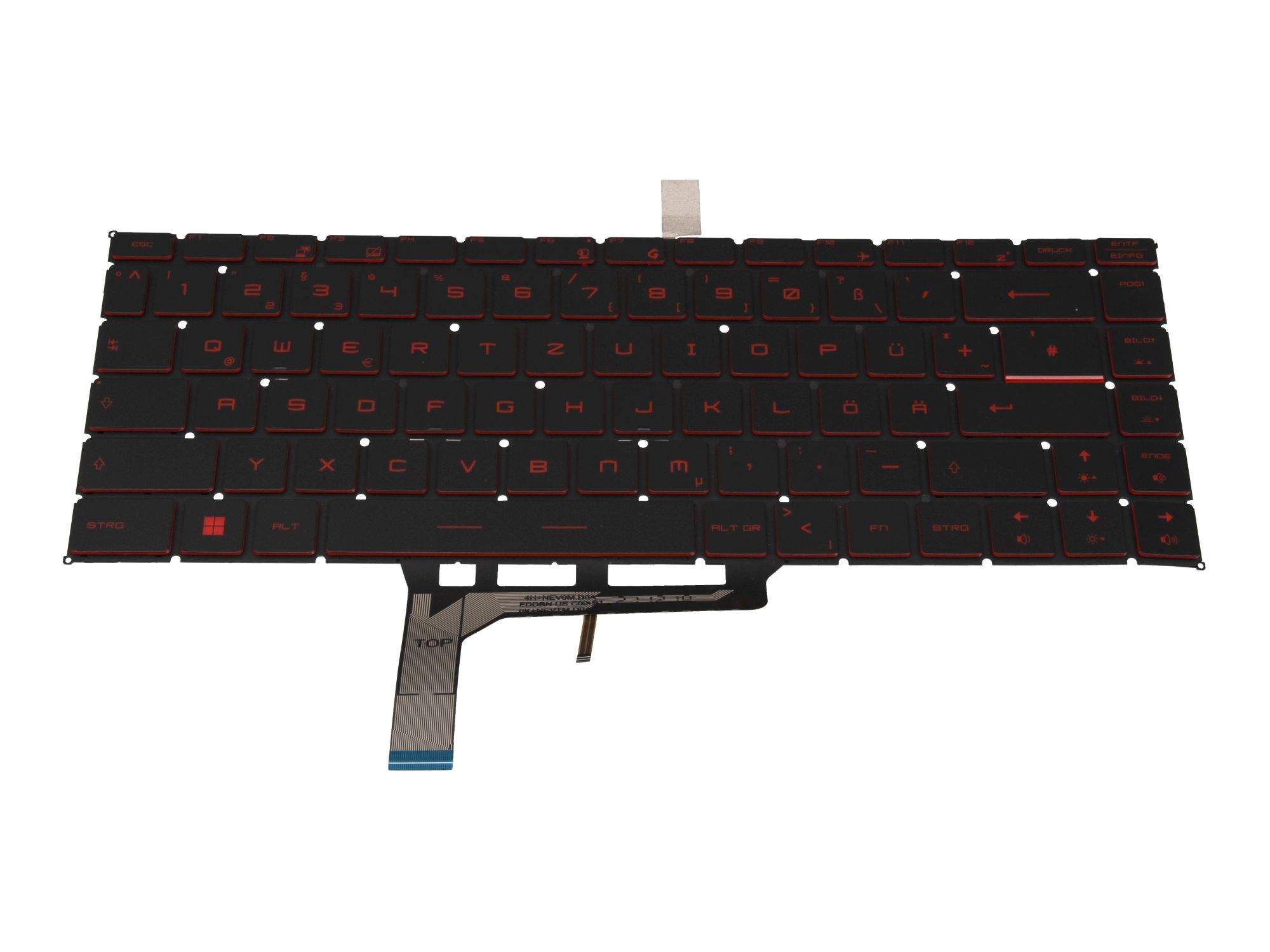 MSI S1N-2EDE2Q1-D10 Tastatur DE (deutsch) schwarz mit Backlight