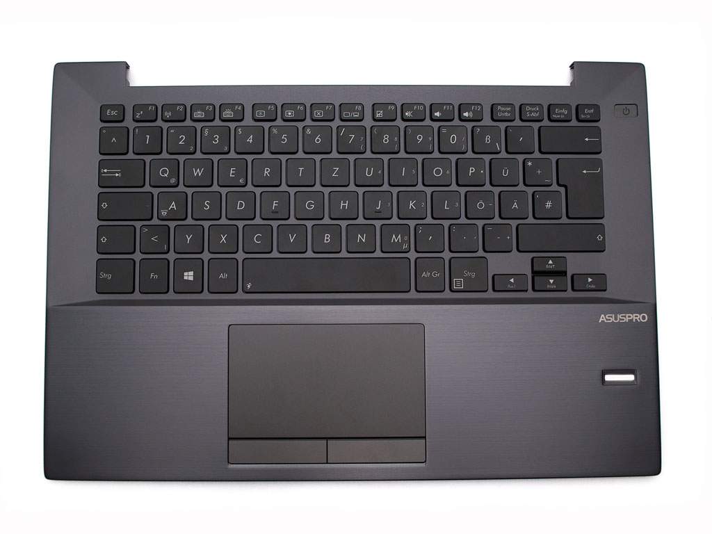 ASUS Tastatur inkl. Topcase DE (deutsch) schwarz/anthrazit mit Backlight Original für Asus Pro Advan