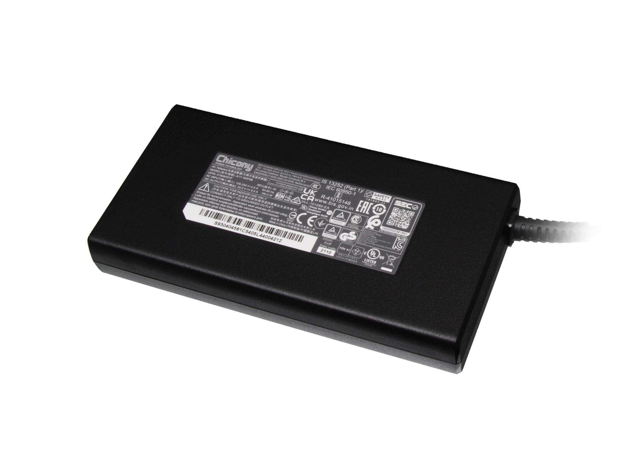 ECT SERVICE GMBH Netzteil 180 Watt flache Bauform für One GameStar Notebook Pro 16 (P960EP6)