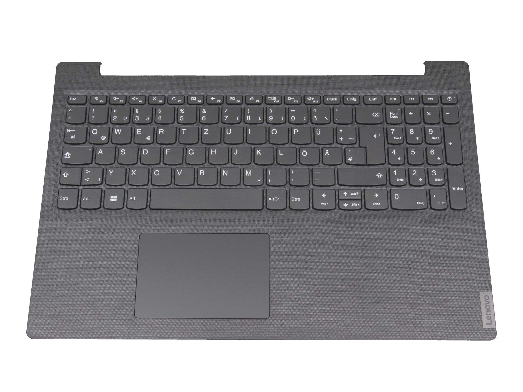 LENOVO Tastatur inkl. Topcase DE (deutsch) grau/grau für Lenovo V15-IGL (82C3)