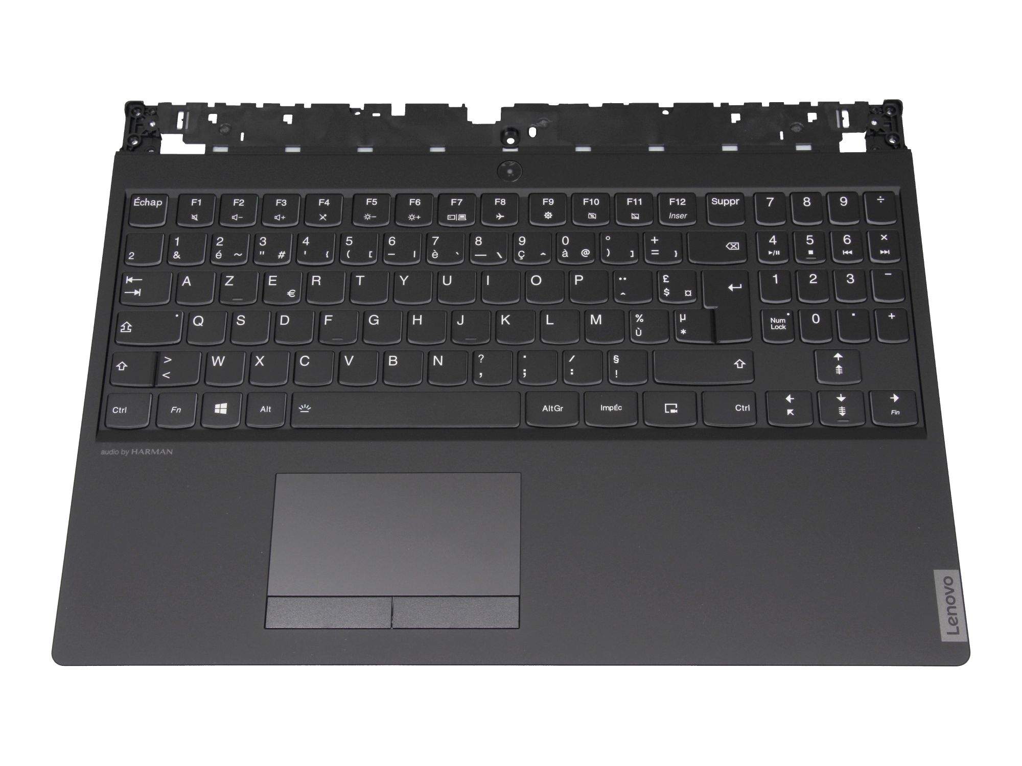 LENOVO Tastatur inkl. Topcase FR (französisch) schwarz/schwarz mit Backlight für Lenovo Legion Y540-