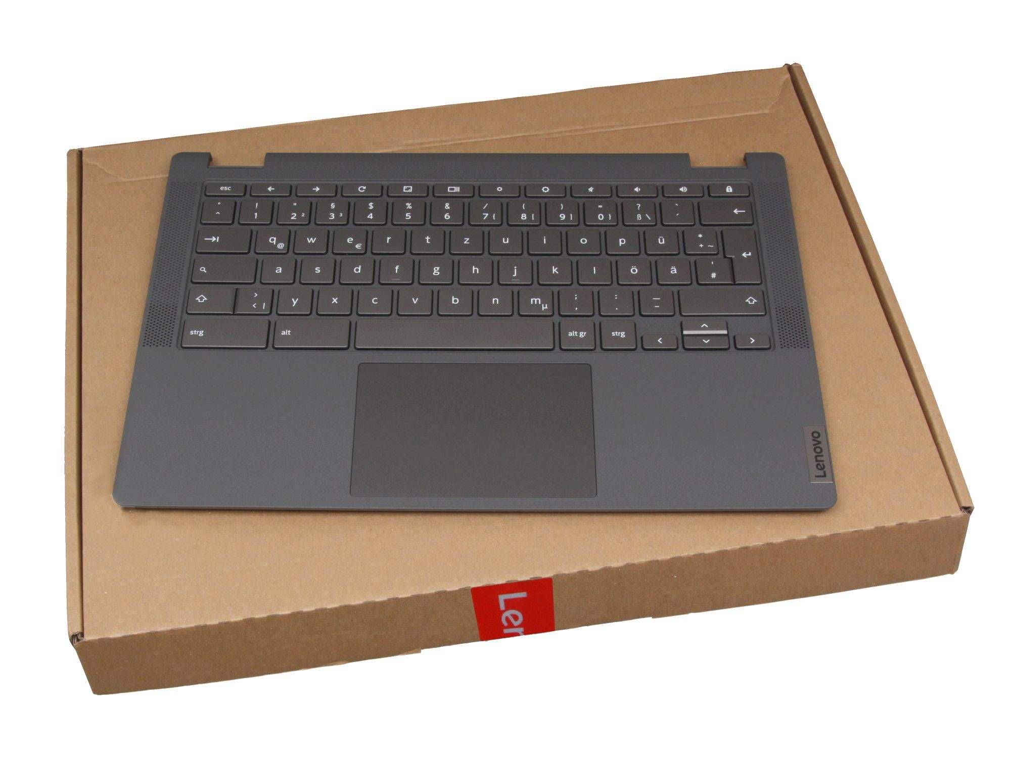 LENOVO Tastatur inkl. Topcase DE (deutsch) grau/gold für Lenovo IdeaPad Flex 5 CB-13IML05 (82B8)