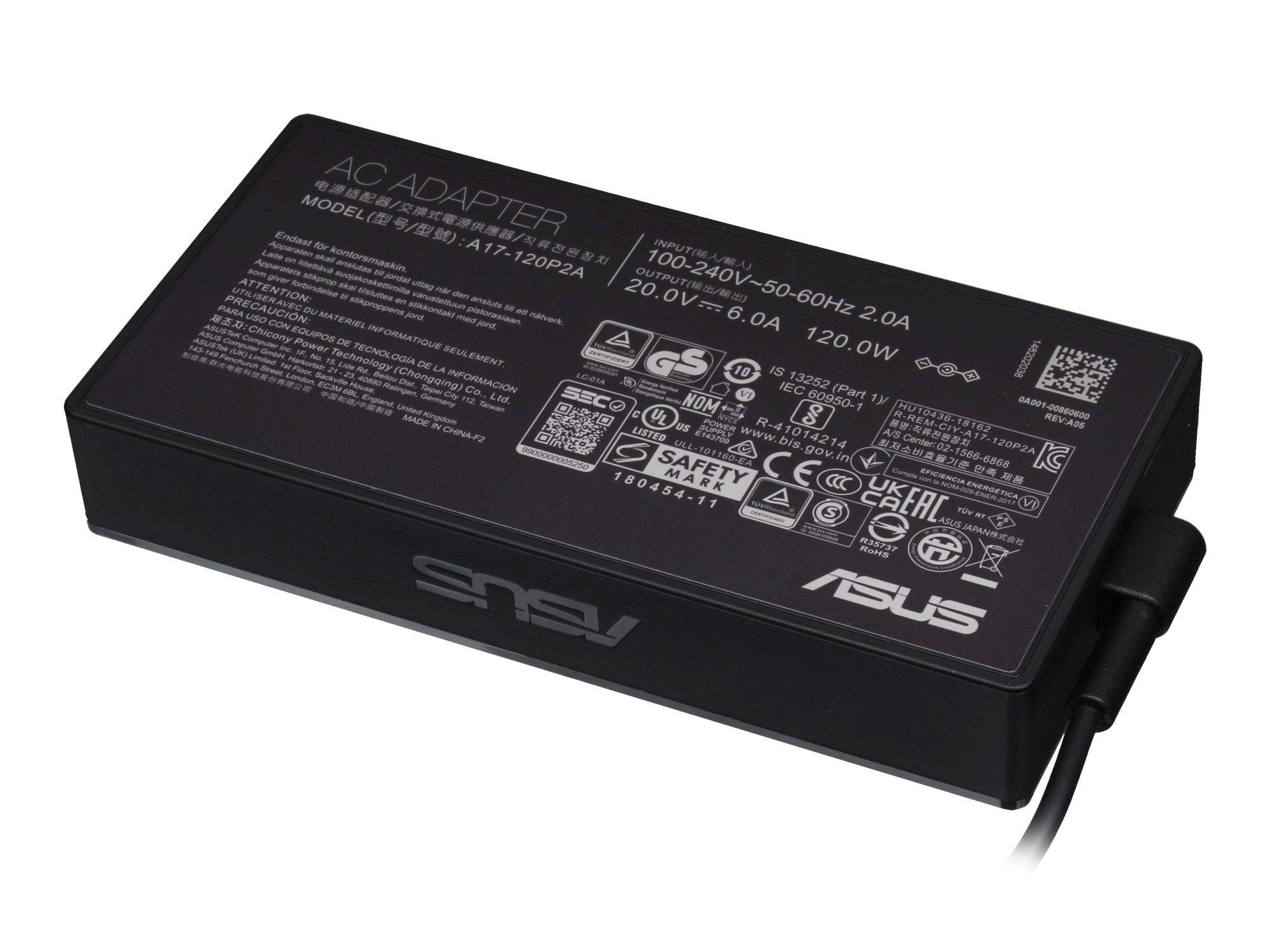 ASUS Netzteil 120 Watt kantige Bauform für Asus ZenBook Pro 15 UX580GD