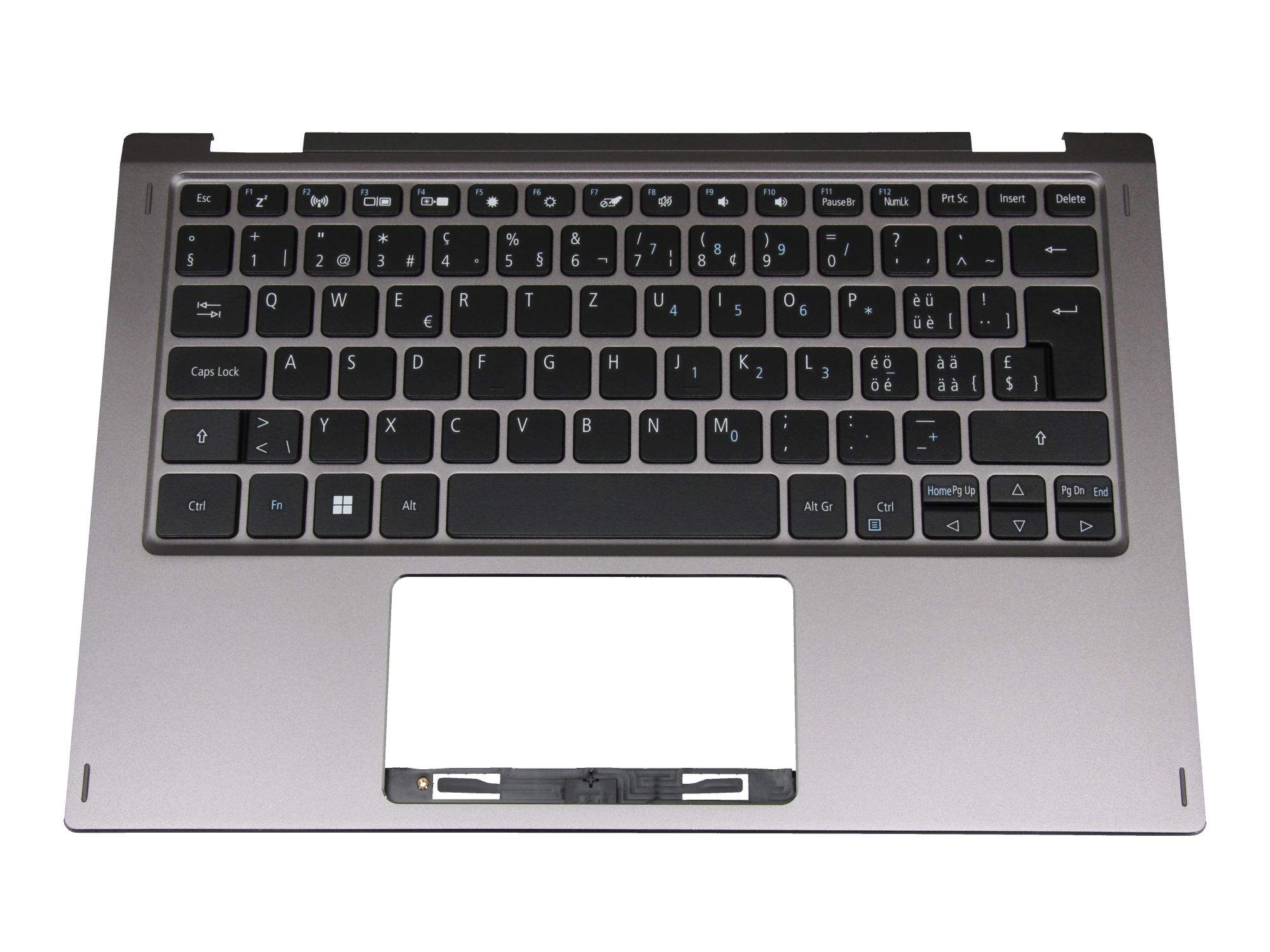 ACER Tastatur inkl. Topcase CH (schweiz) schwarz/grau für Acer Spin 1 (SP111-34N)