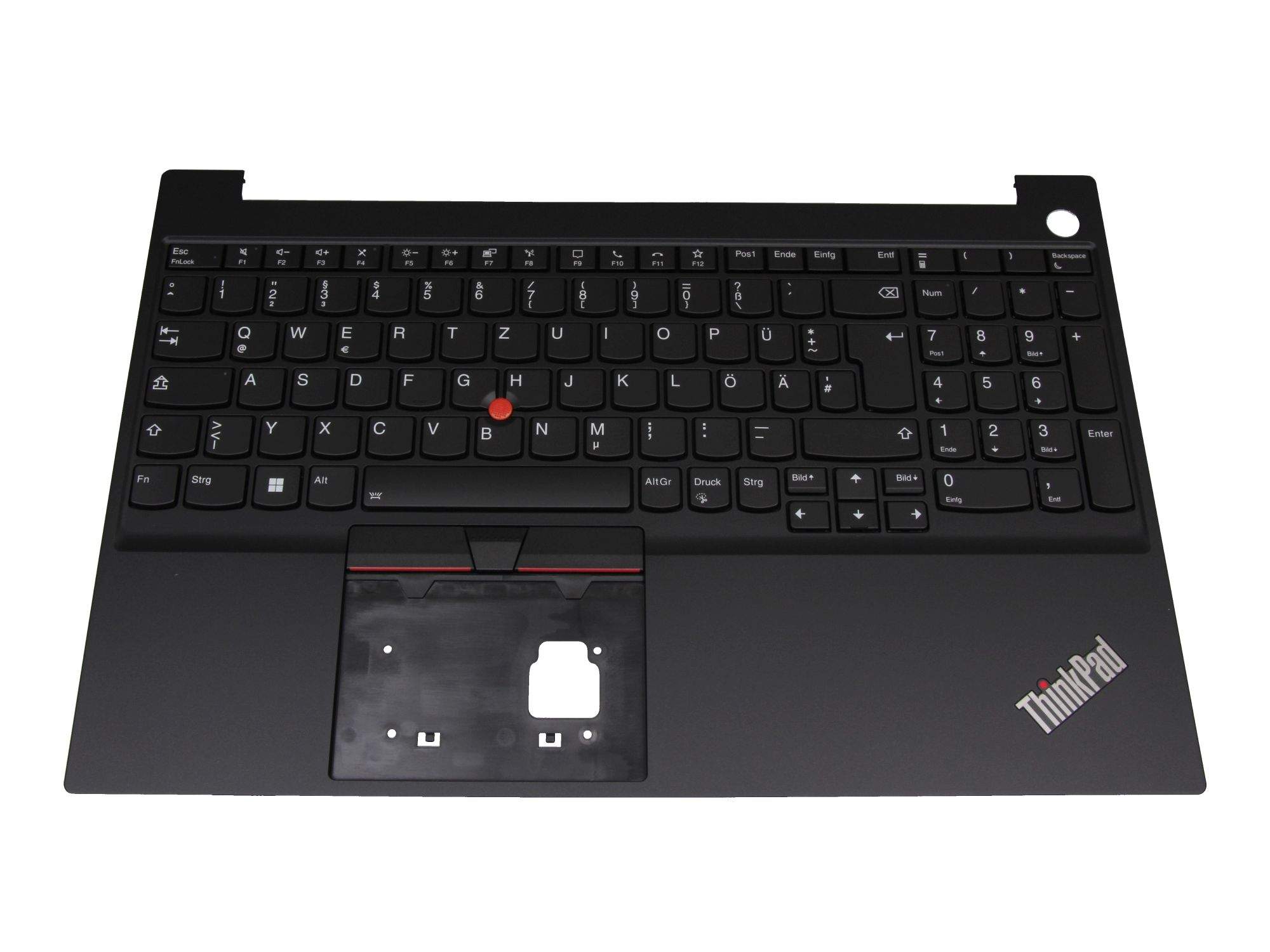 LENOVO Tastatur inkl. Topcase DE (deutsch) schwarz/schwarz mit Backlight und Mouse-Stick für Lenovo