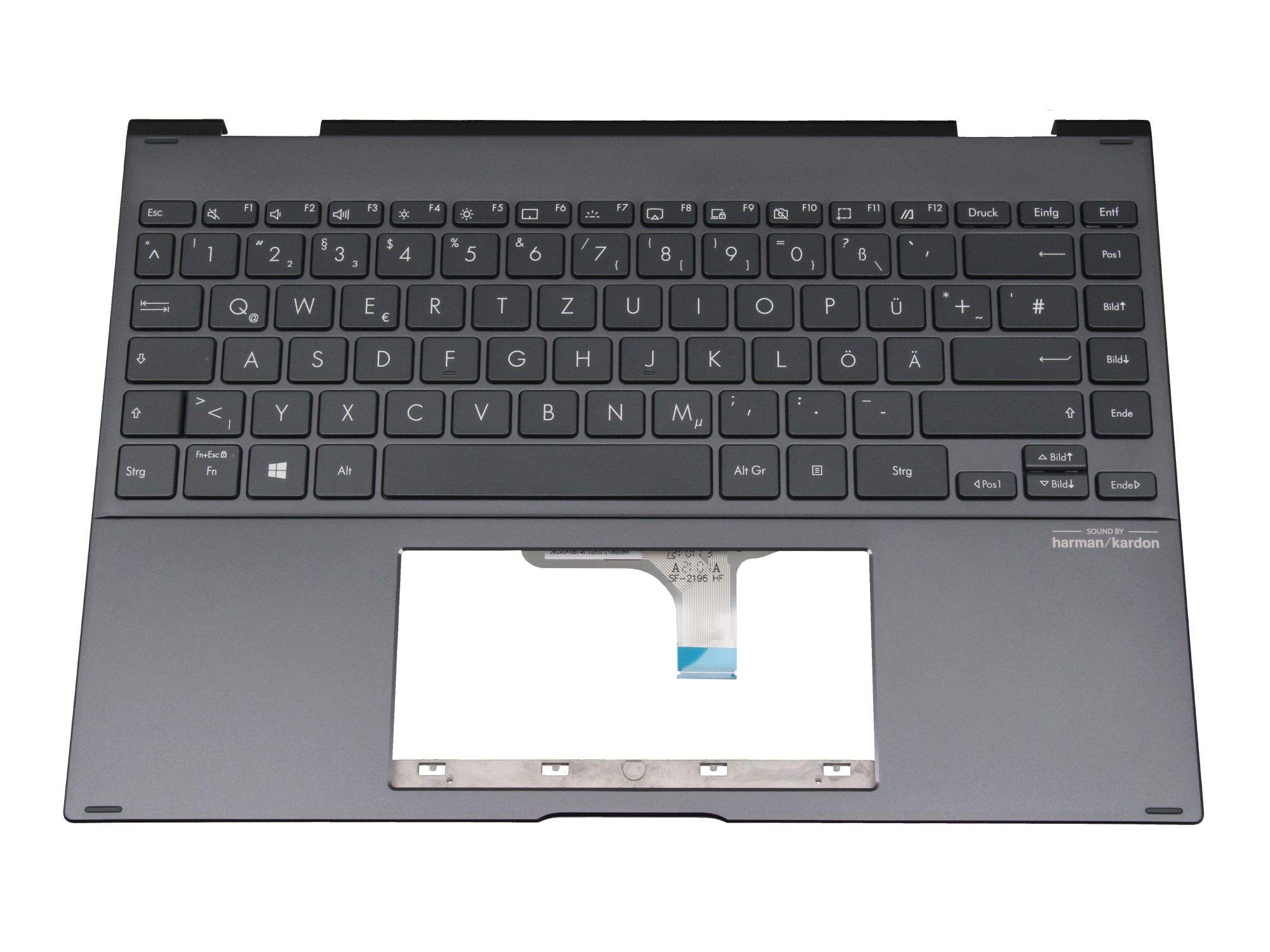 ASUS 90NB0QT1-R30GE0 Tastatur inkl. Topcase DE (deutsch) schwarz/schwarz mit Backlight