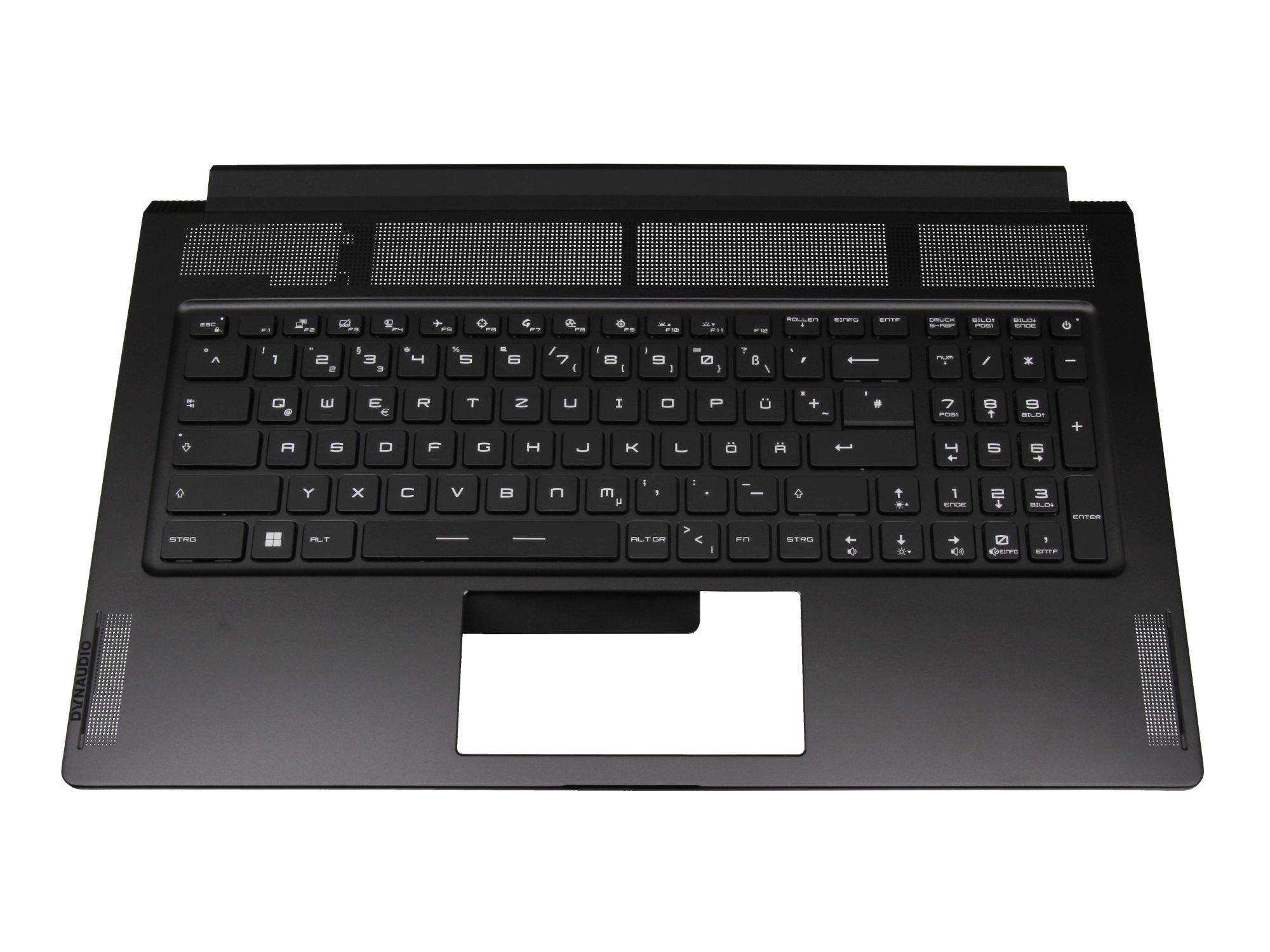 MSI 957-17M11E-C06 Tastatur inkl. Topcase DE (deutsch) schwarz/schwarz mit Backlight