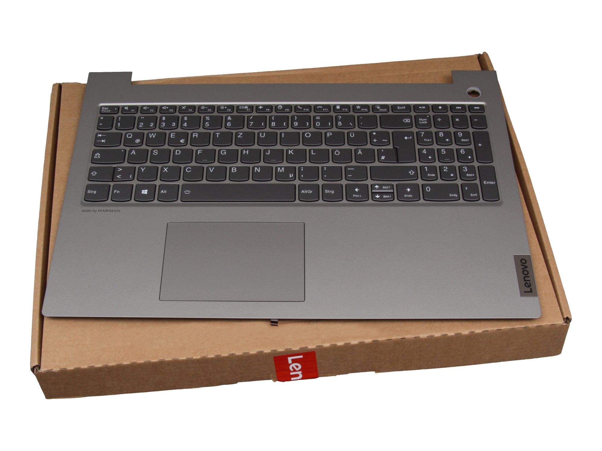 LENOVO Tastatur inkl. Topcase DE (deutsch) grau/grau mit Backlight für Lenovo ThinkBook 15p IMH (20V