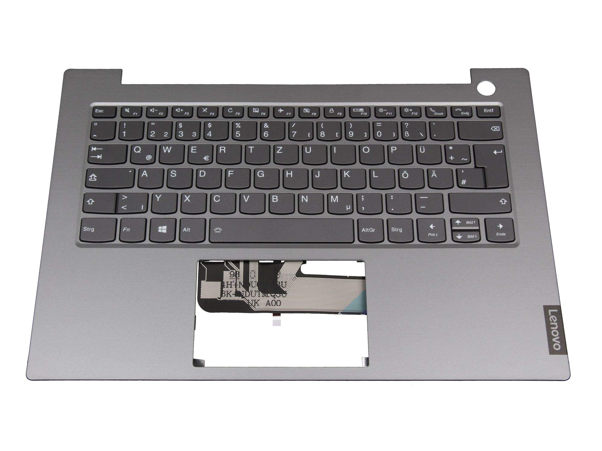 LENOVO Tastatur inkl. Topcase DE (deutsch) grau/silber für Lenovo ThinkBook 14 IML (20RV)