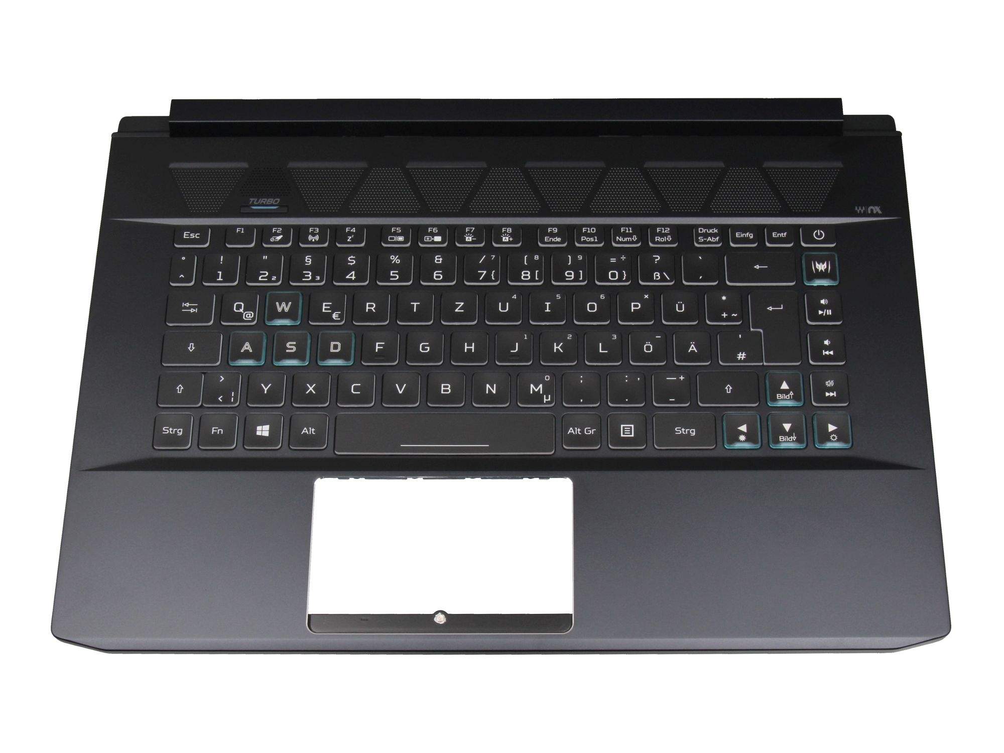 ACER Tastatur inkl. Topcase DE (deutsch) schwarz/transparent/schwarz mit Backlight für Acer Predator