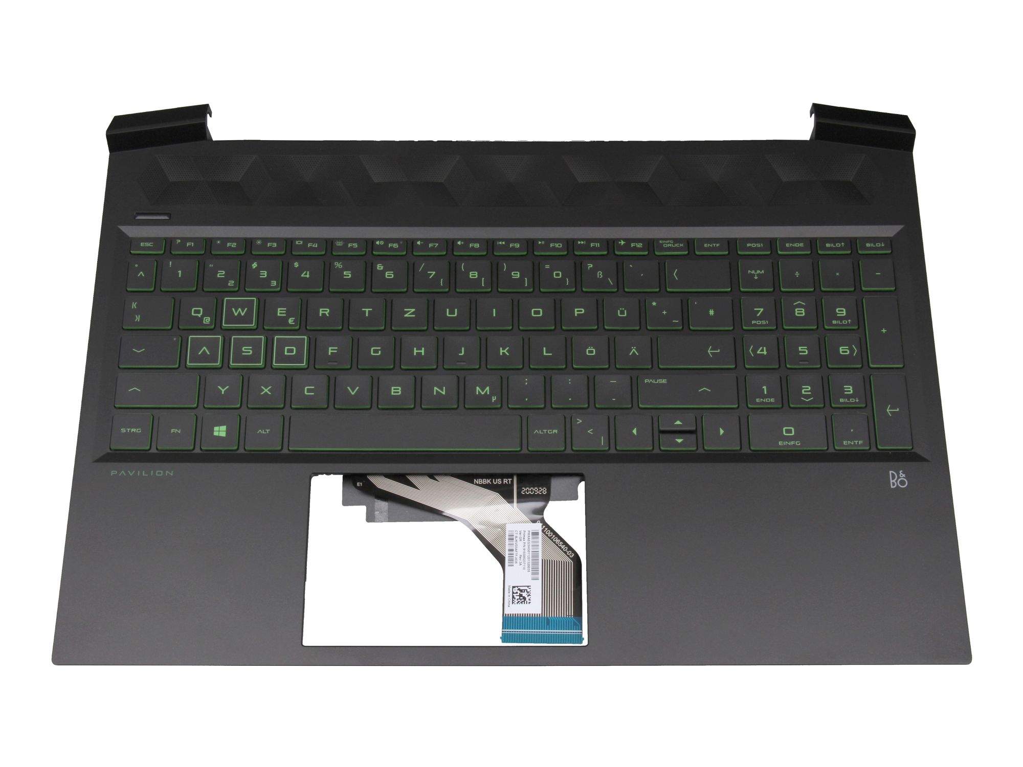 HP TOP COVER ACG W KB ACG BL GR