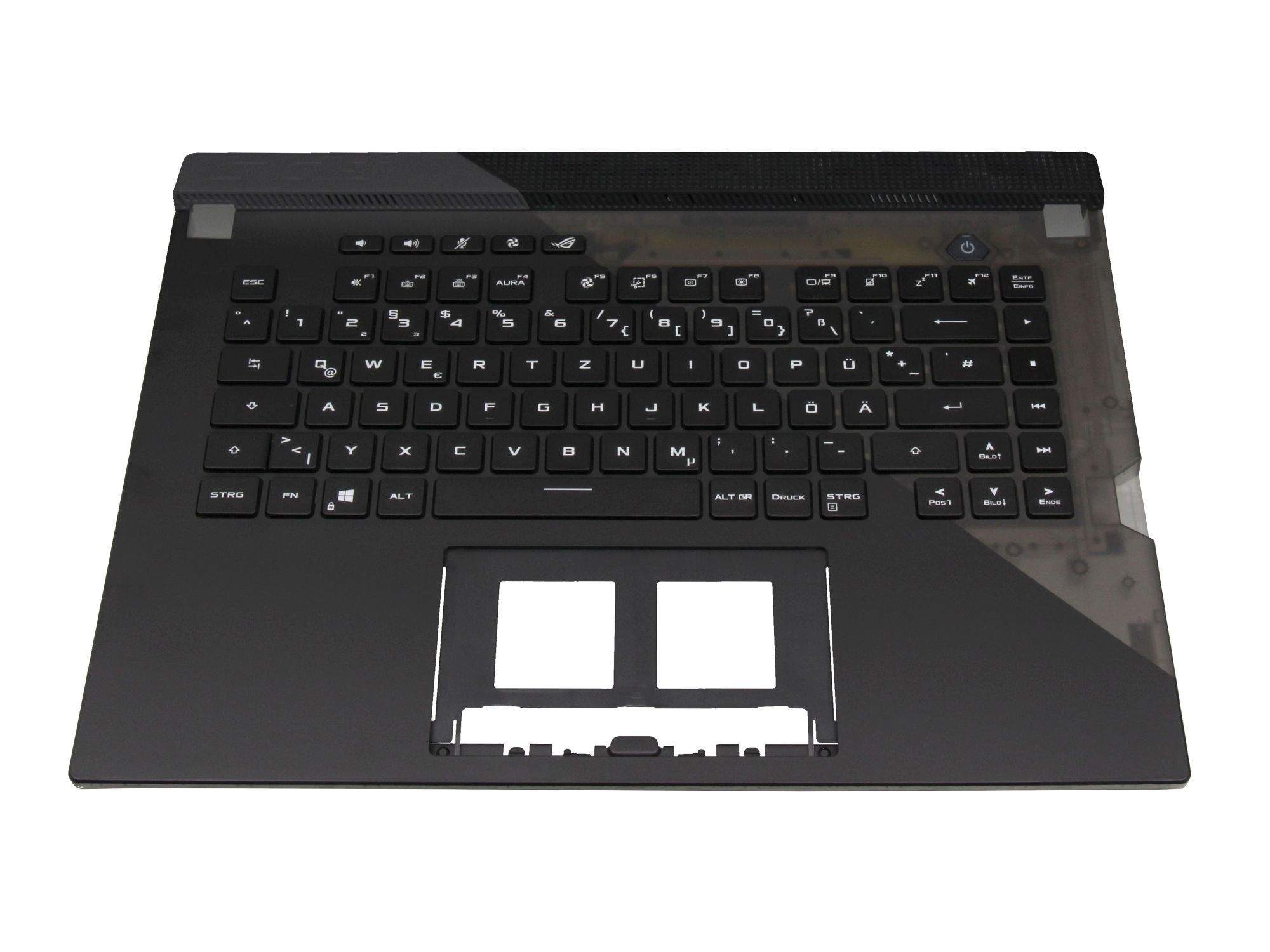 ASUS 6070B1886121 Tastatur inkl. Topcase DE (deutsch) schwarz/schwarz/transparent/grau mit Backlight