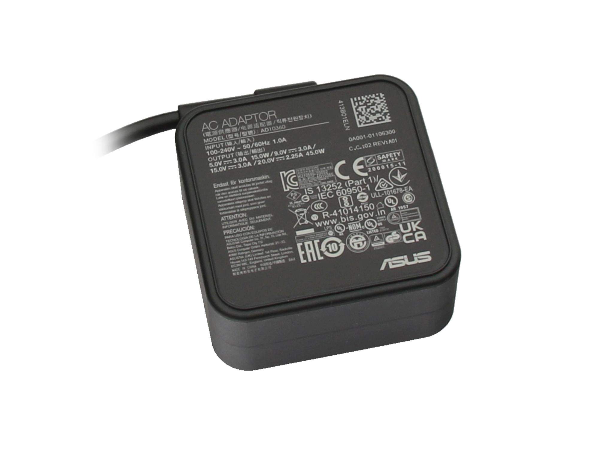 ASUS USB-C Netzteil 45 Watt für Asus ExpertBook BR1100FKA