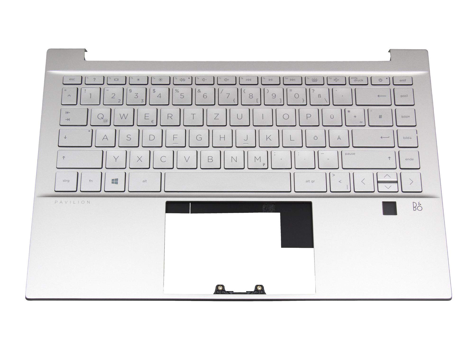 HP DD2161 Tastatur inkl. Topcase DE (deutsch) silber/silber mit Backlight