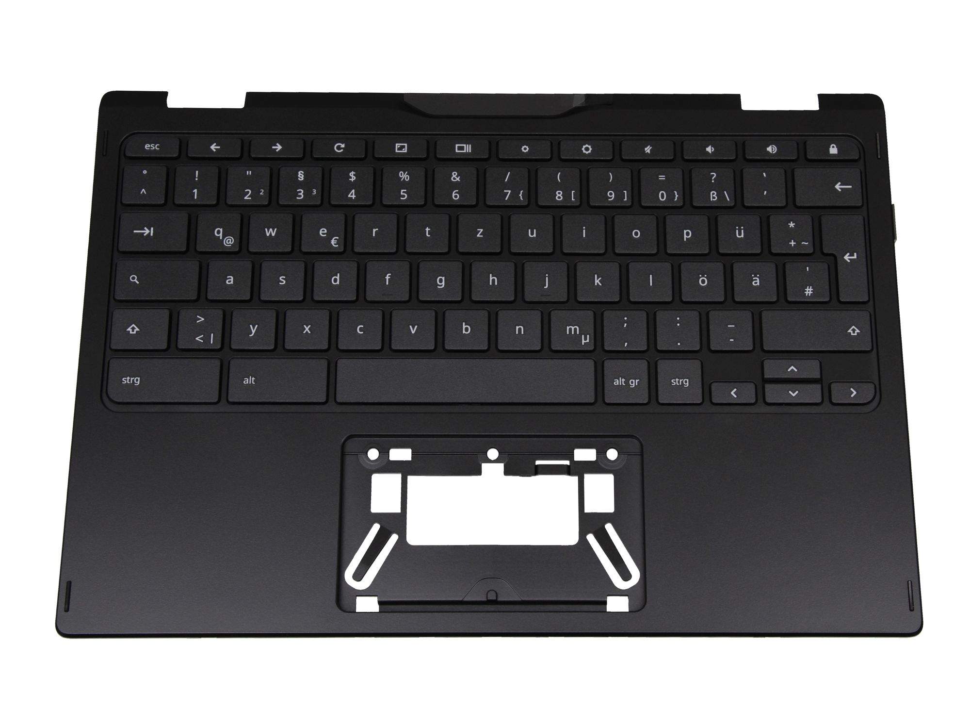 ACER Tastatur inkl. Topcase DE (deutsch) schwarz/schwarz für Acer Chromebook Spin 511 (R752T)