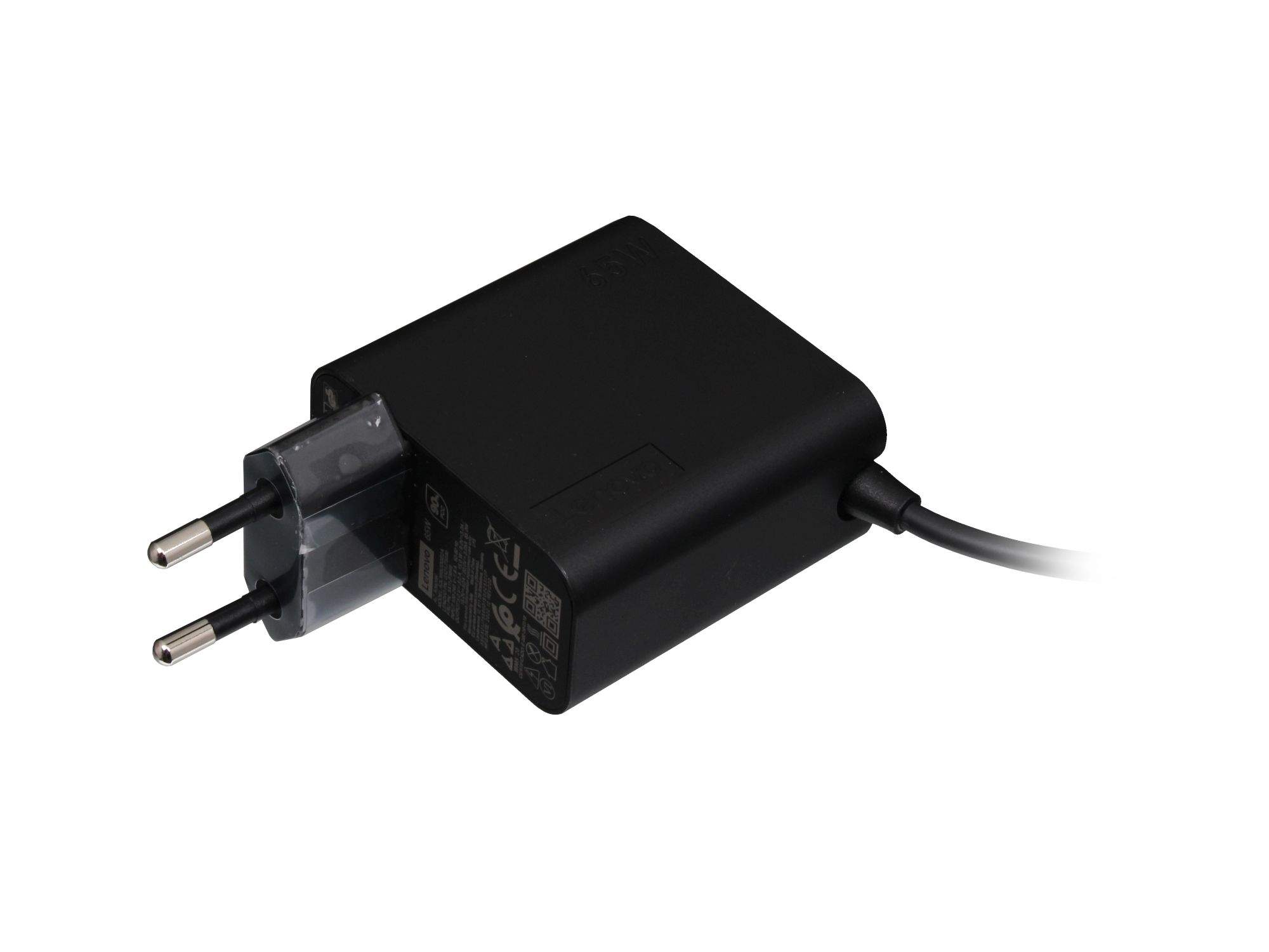 LENOVO ADLX65UDGE2A USB-C Netzteil 65 Watt EU Wallplug abgerundete Bauform