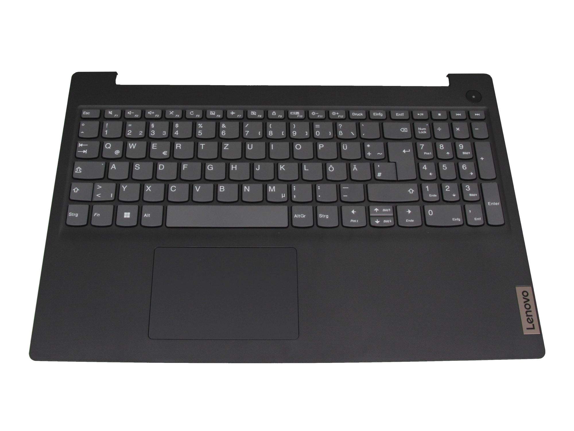 LENOVO Tastatur inkl. Topcase DE (deutsch) grau/grau für Lenovo IdeaPad 3-15ARE05 (81W4)