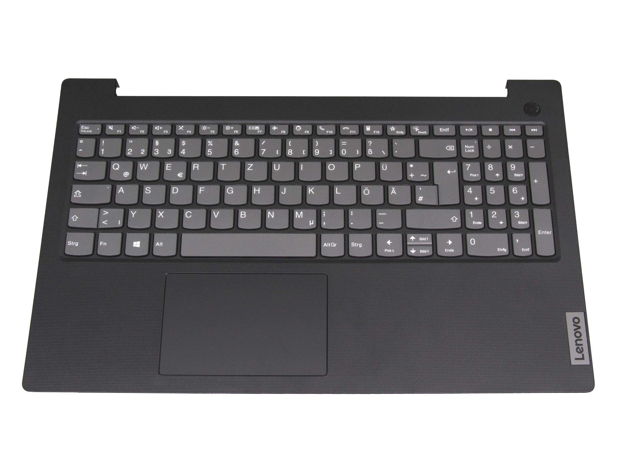 LENOVO Tastatur inkl. Topcase DE (deutsch) grau/schwarz für Lenovo V15 G2-ALC (82KD)