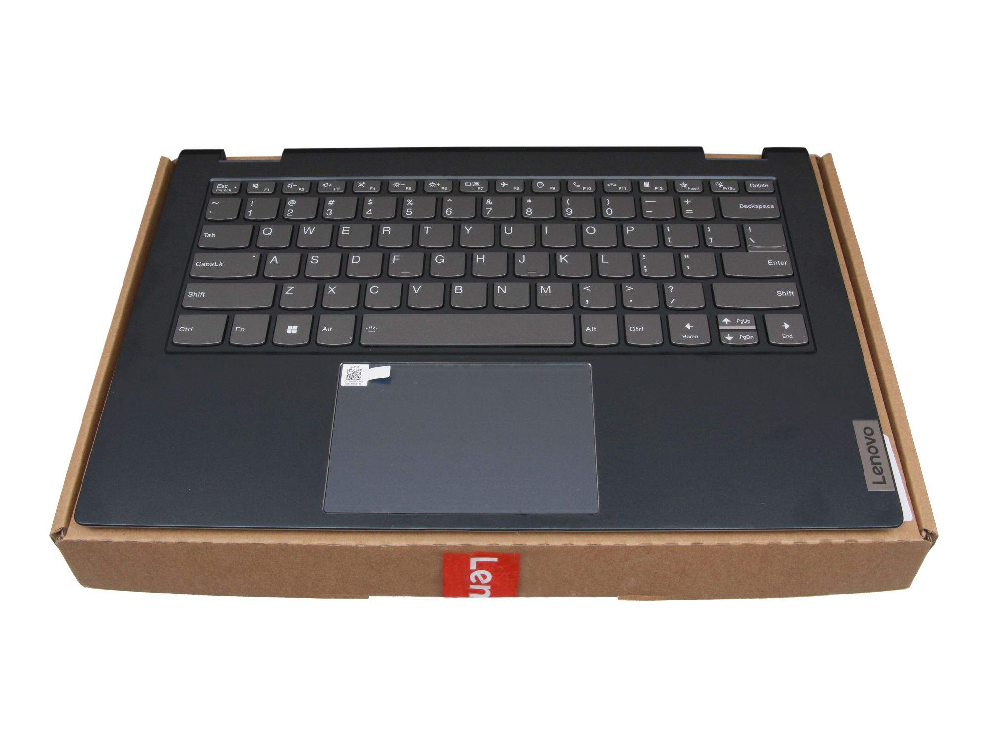 LENOVO Tastatur inkl. Topcase US (englisch) grau/blau mit Backlight für Lenovo ThinkBook 14s Yoga IT