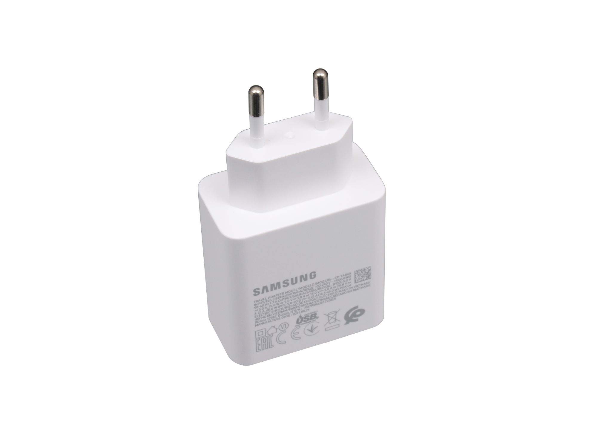 SAMSUNG USB-C Netzteil 65 Watt EU Wallplug weiß für Samsung Galaxy Book3 Pro 14 (NP940XFG)