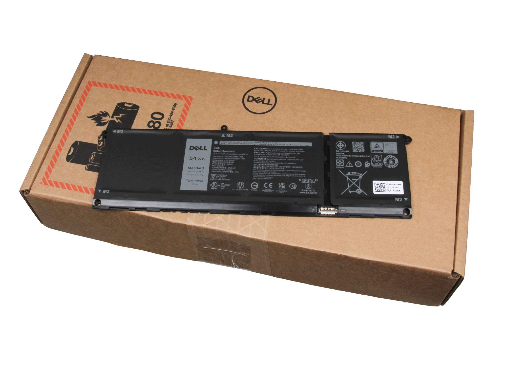 DELL Akku 54Wh Original (4 Zellen) für Dell Latitude 14 (3445) Chromebook