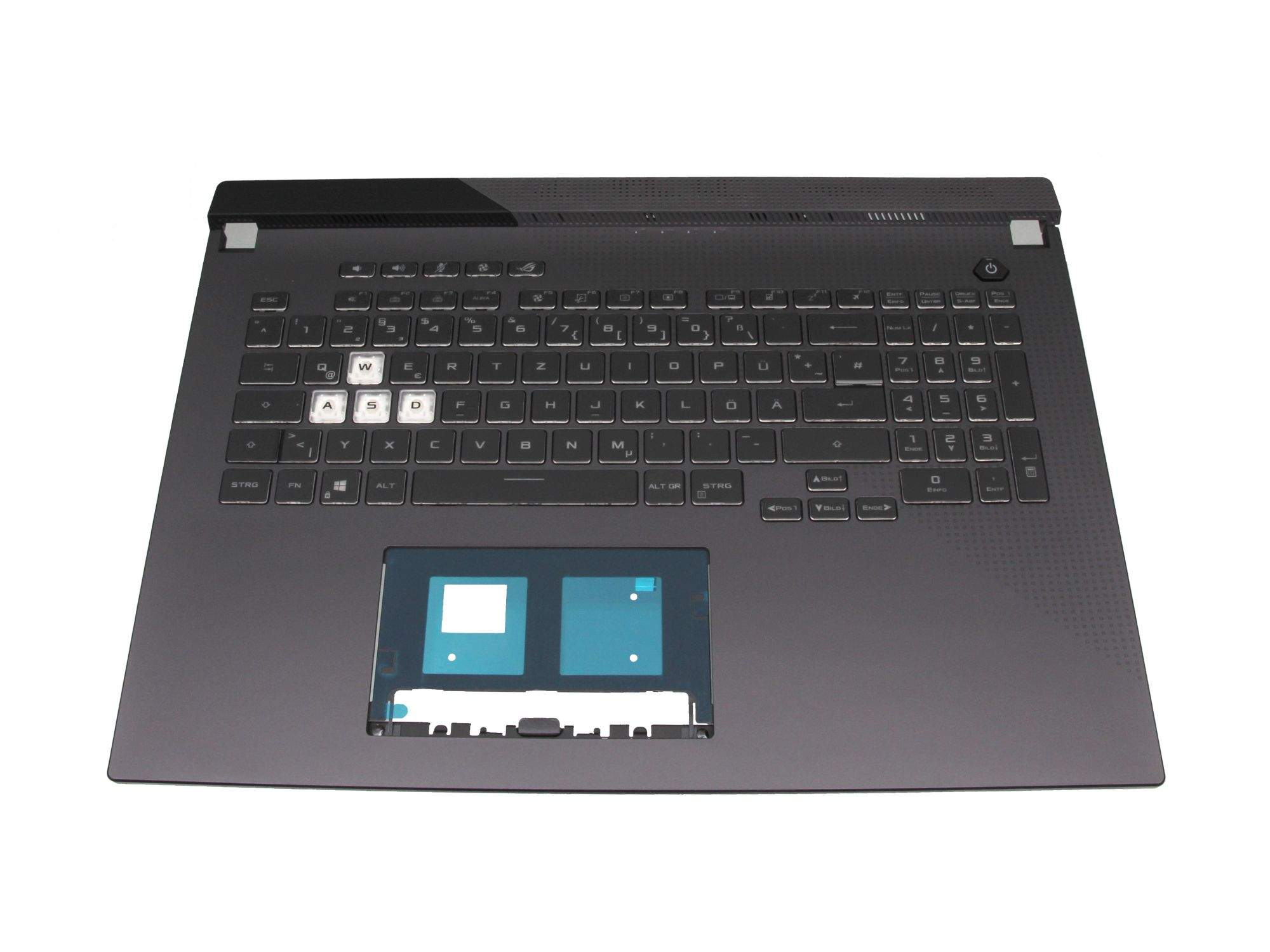 ASUS 90NR05A2-R31GE0 Tastatur inkl. Topcase DE (deutsch) schwarz/grau mit Backlight