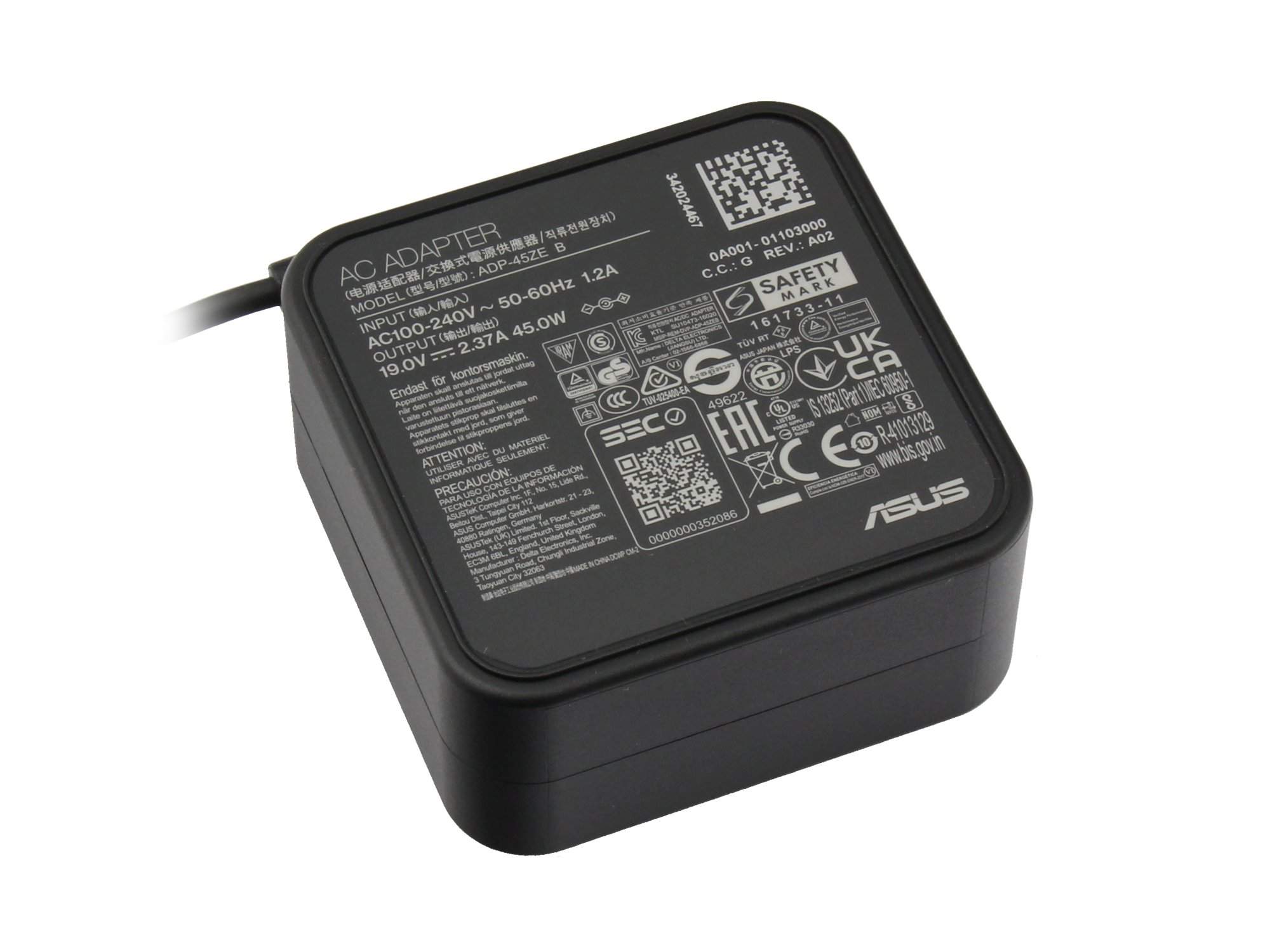 ASUS Netzteil 45 Watt für Asus VivoBook Go 15 E1504GA