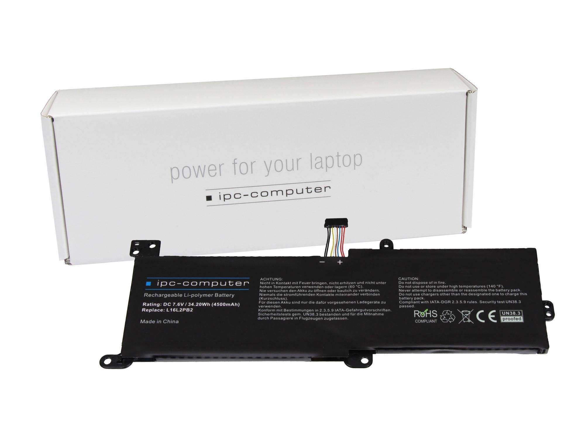LENOVO IPC-Computer Akku 34Wh für Lenovo IdeaPad S145-15IKB (81VD/81XM)