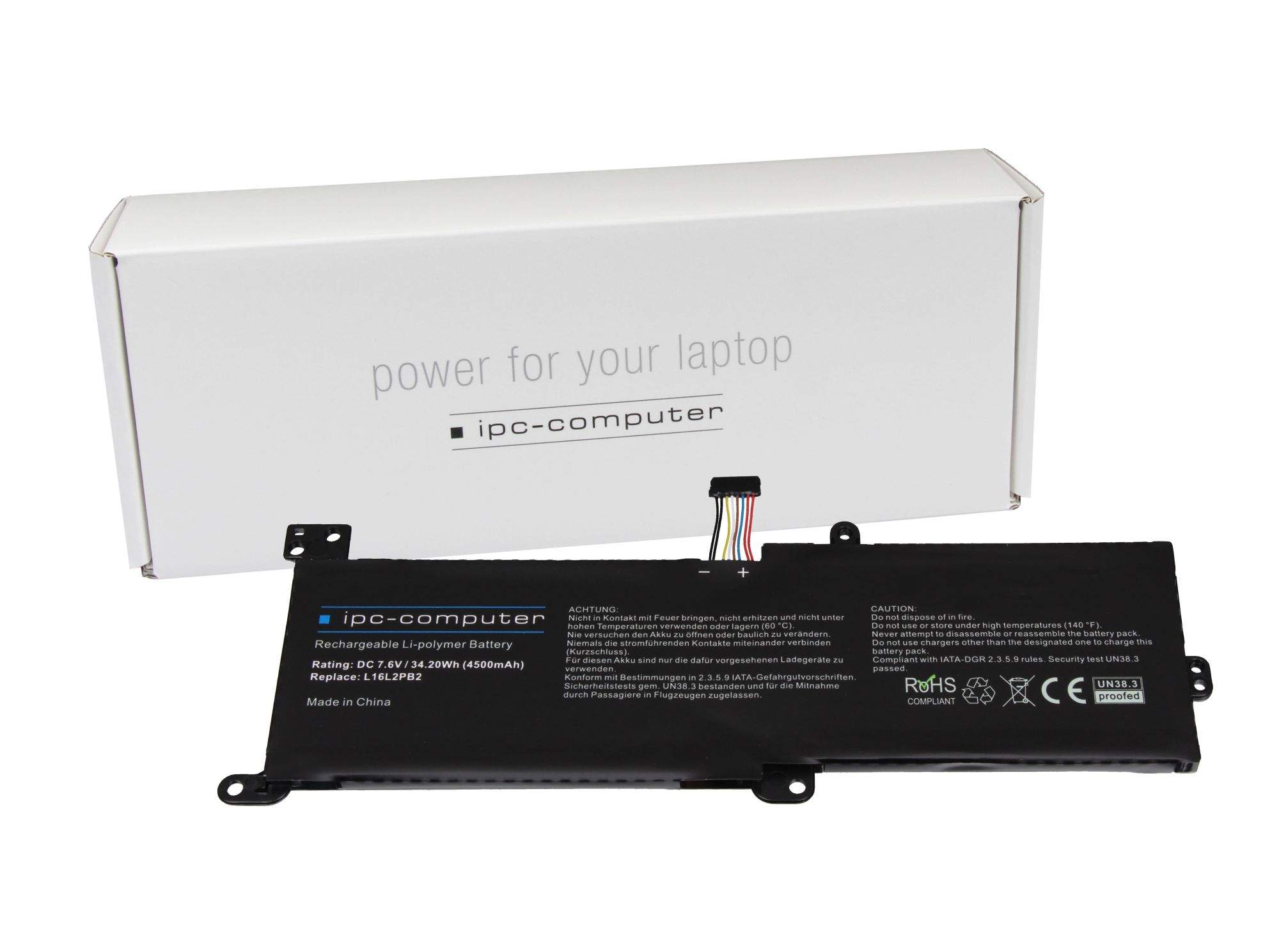 IPC-COMPUTER Lenovo L16L2PB2 IPC-Computer Akku 26Wh kompatibel