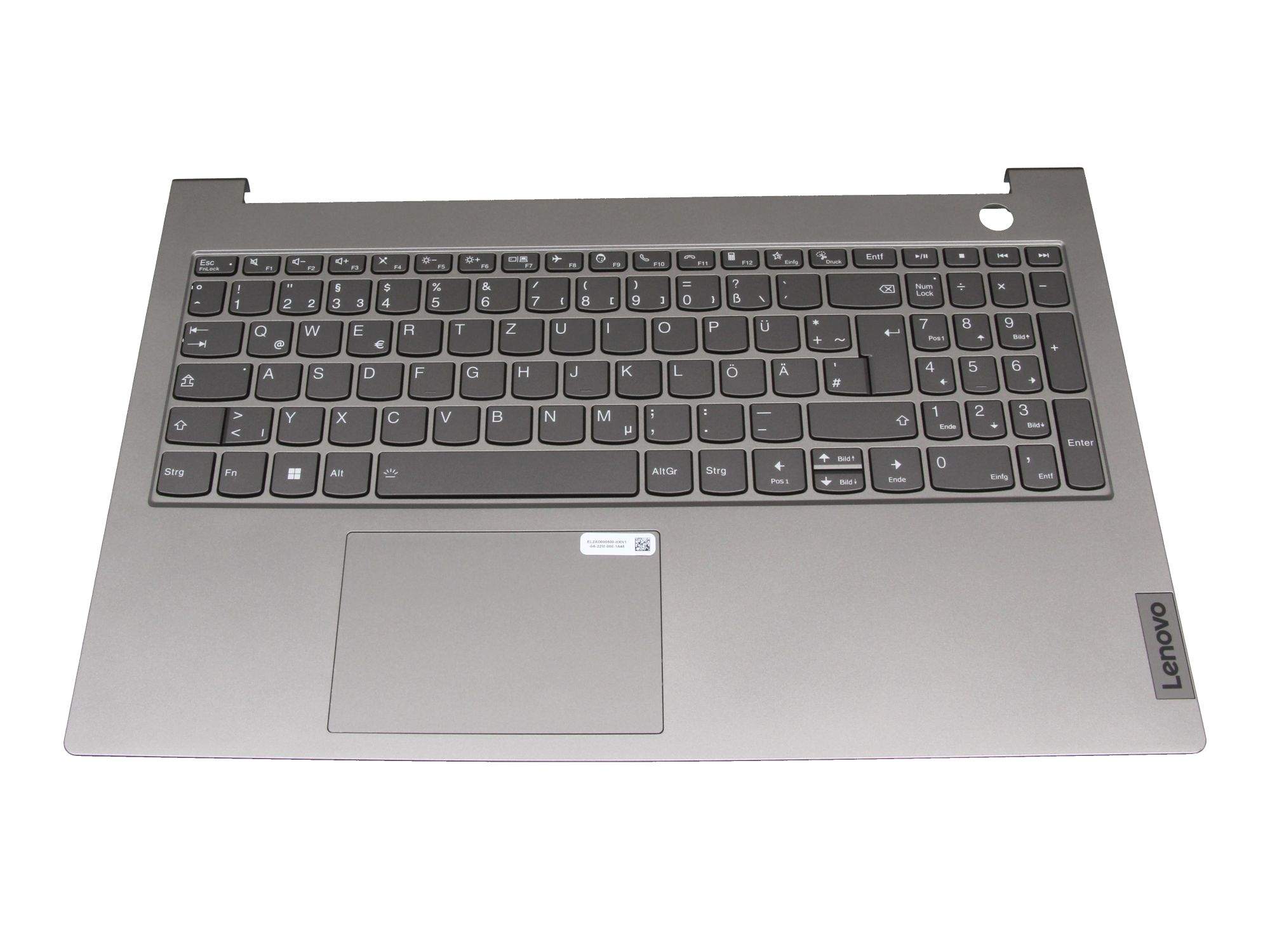 LENOVO Tastatur inkl. Topcase DE (deutsch) silber/grau mit Backlight für Lenovo ThinkBook 15 G3 ACL