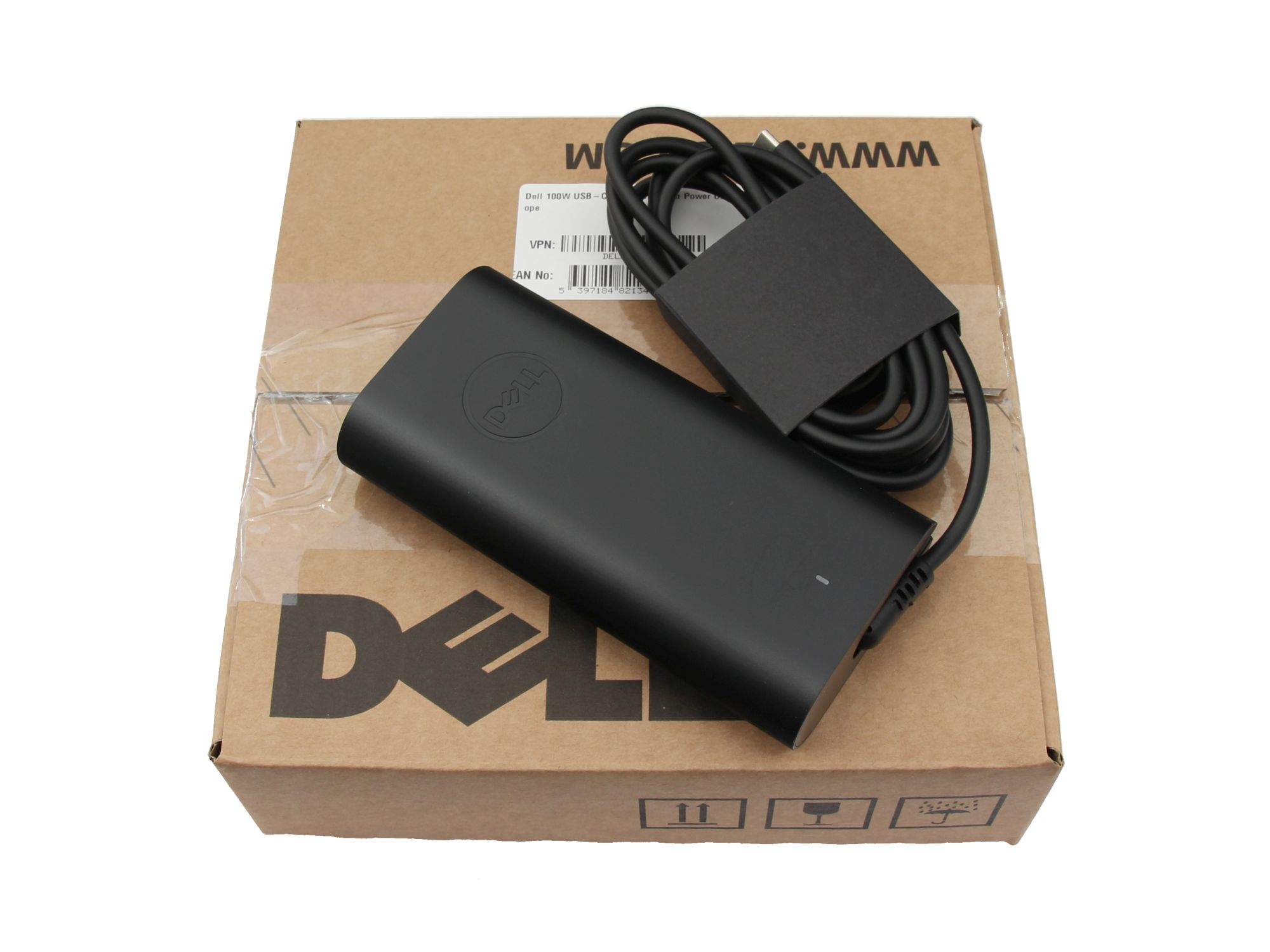 DELL O2PX0N USB-C Netzteil 100 Watt abgerundete Bauform