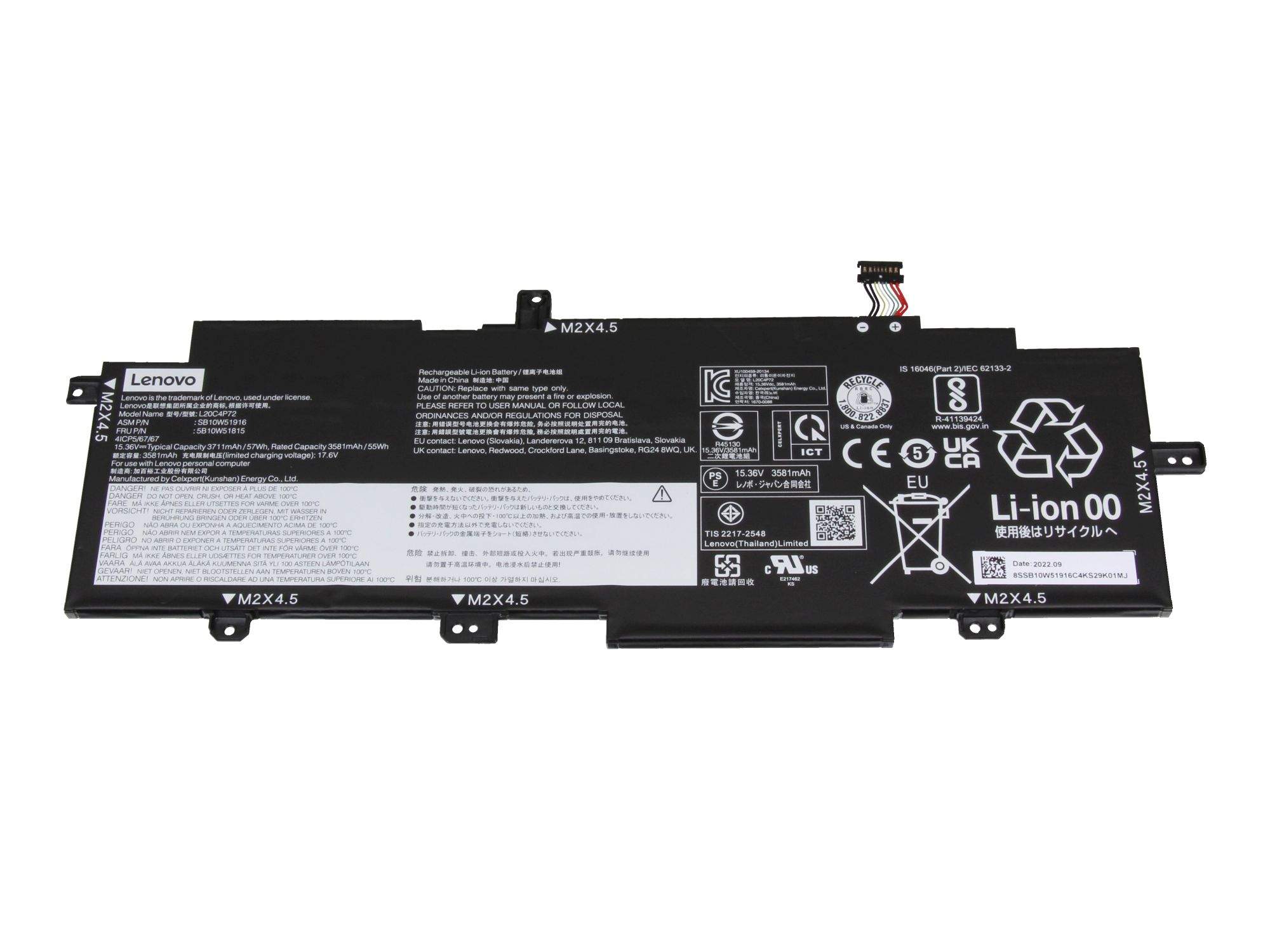 LENOVO Internal,4c,57Wh,LiIon,SWD