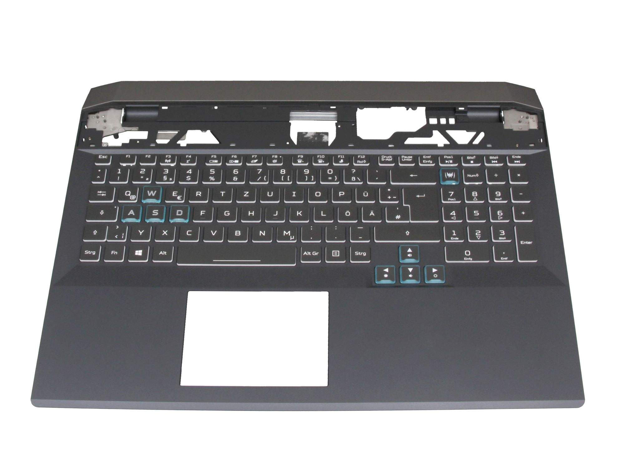 ACER Tastatur inkl. Topcase DE (deutsch) schwarz/schwarz mit Backlight für Acer Predator Helios 500